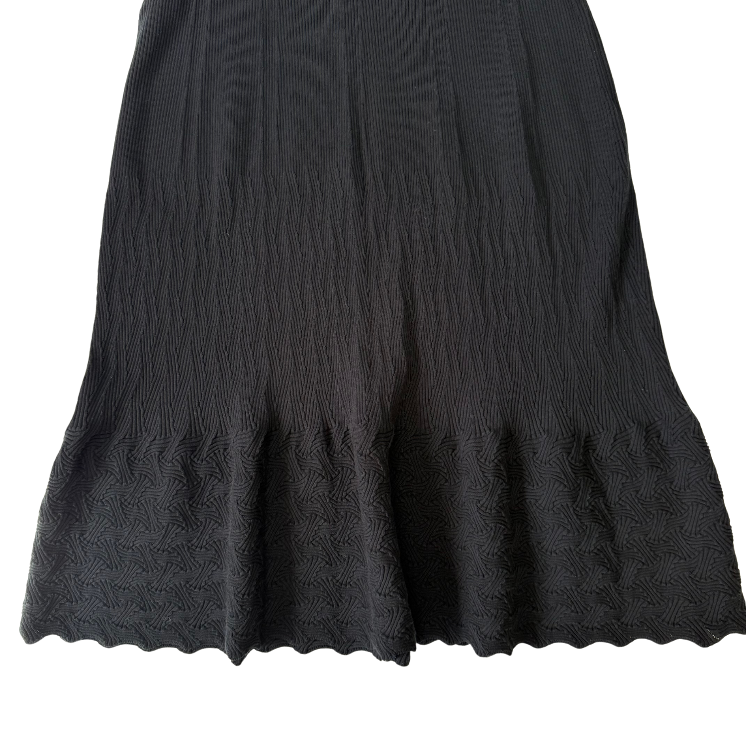Chanel Knit Mini Dress Black