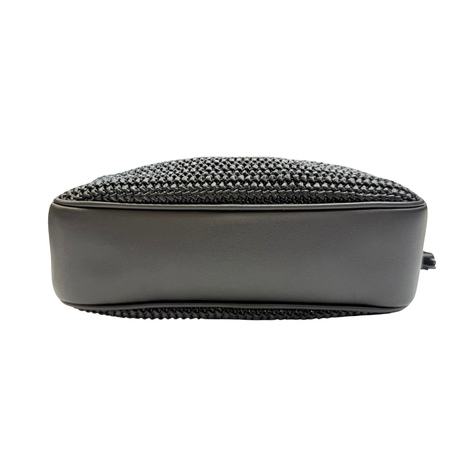 Yves Saint Laurent Raffia Monogram Lou Camera Bag Black