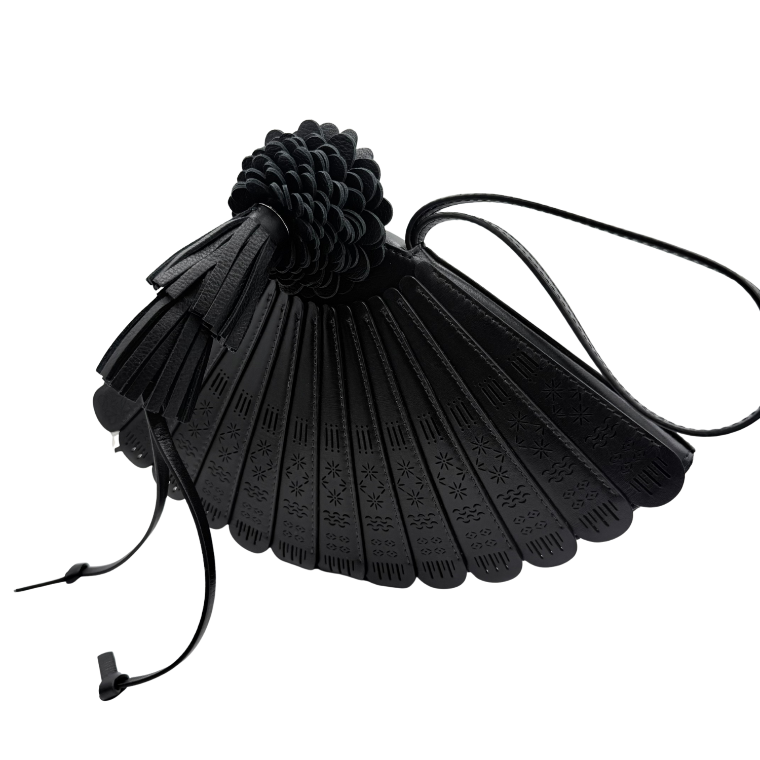 Loewe x Paula Ibiza Small Limited Fan Clutch Black