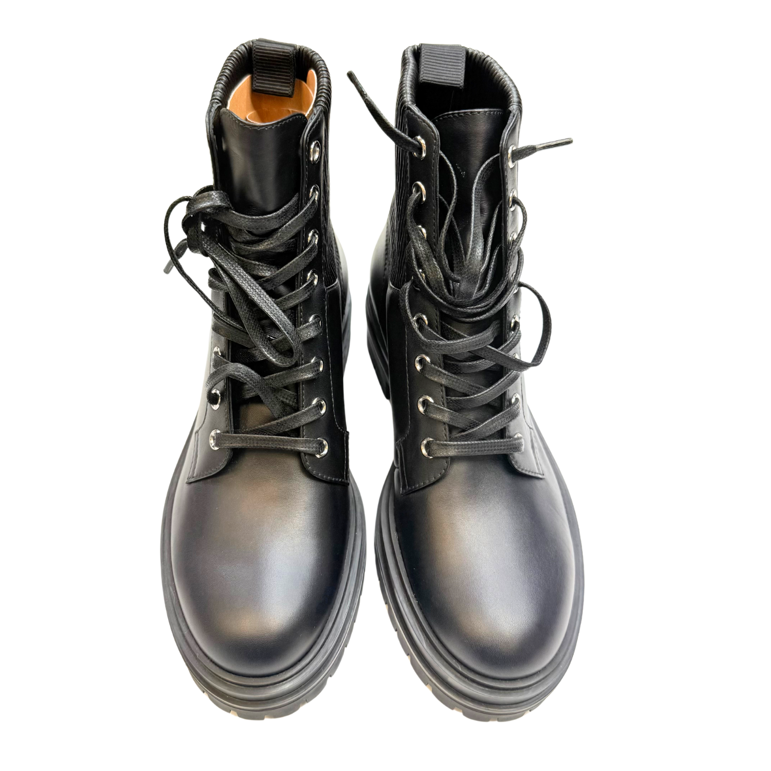 Gianvito Rossi Leather Combat Boots Black