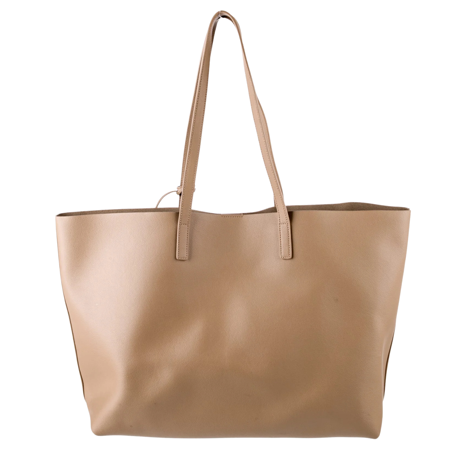 Yves Saint Laurent Leather Tote Taupe