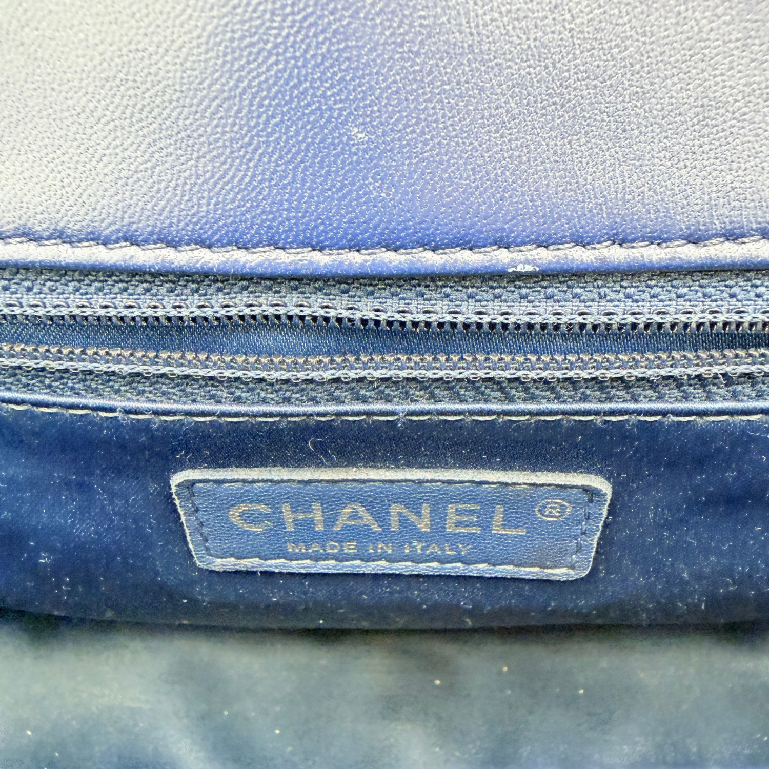 Chanel Medium CC Crossing Single Flap Bag Navy