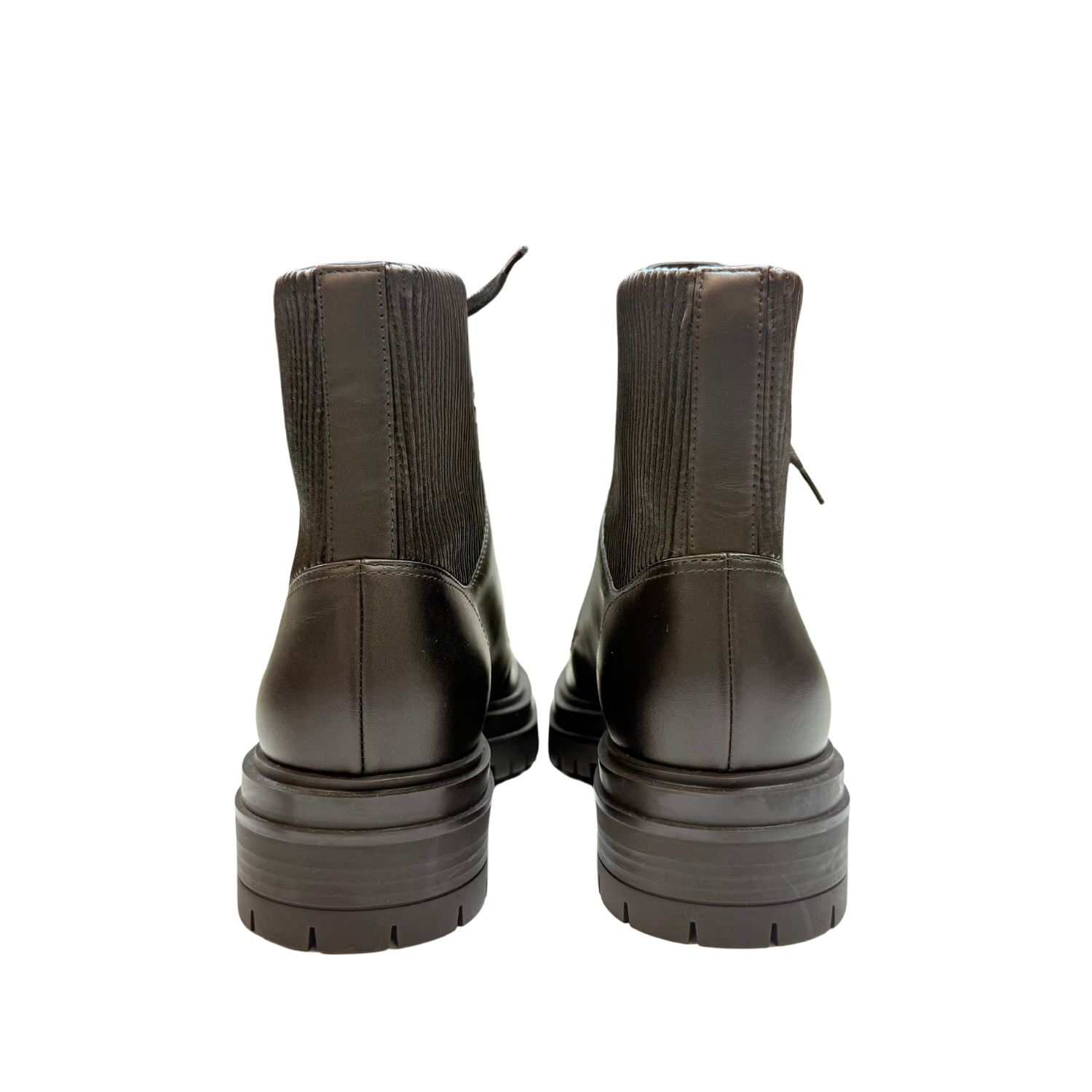 Gianvito Rossi Leather Combat Boots Black