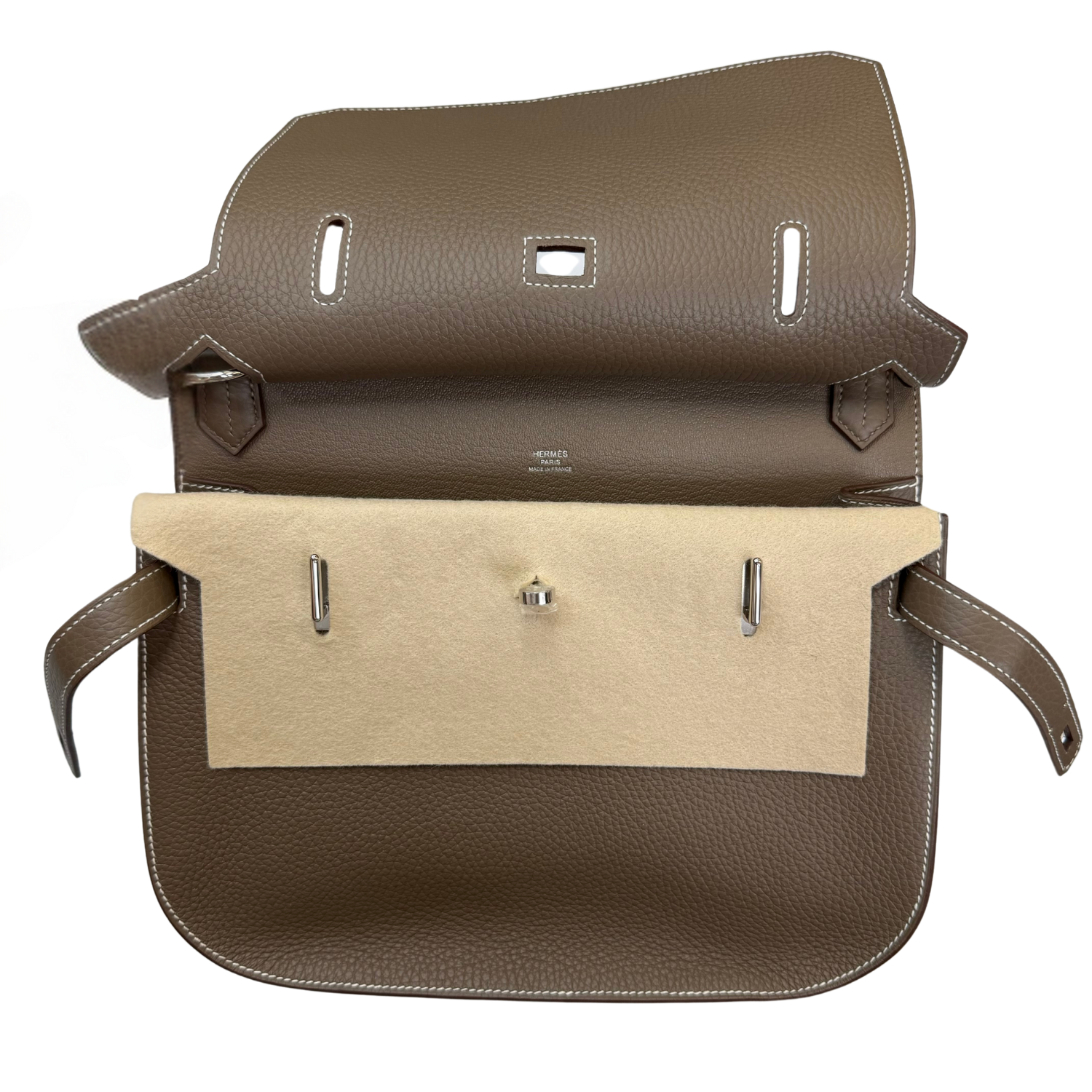 Hermès Jypsiere 28 Taurillion Clemence Leather Etoupe 2024