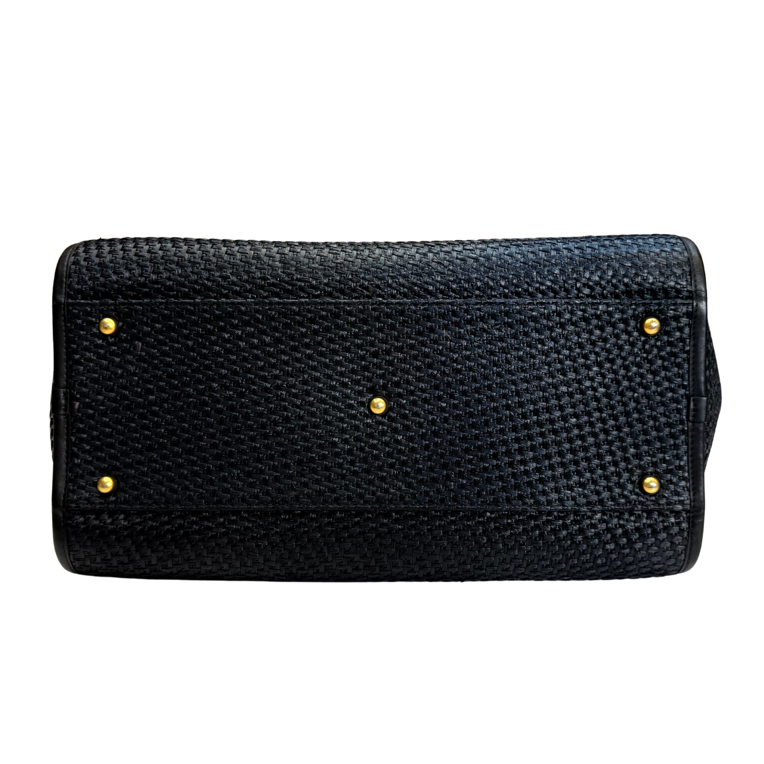 Chanel Limited Raffia Deauville Large Shopping Tote Black