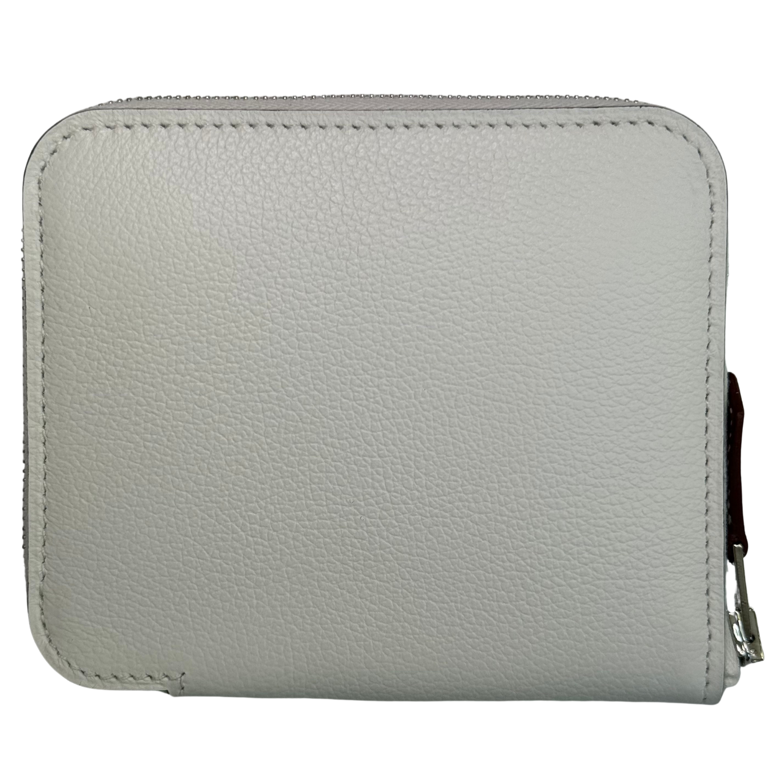 Hermès Epsom Silk'in Compact Wallet White