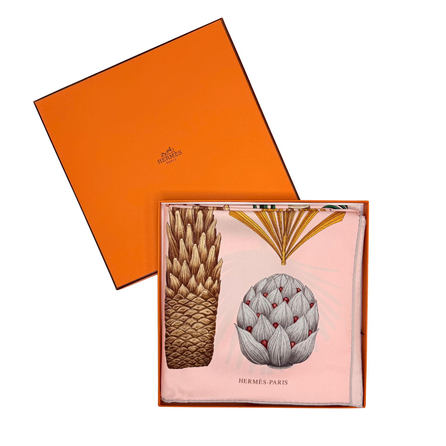 Hermès Index Palmarum Silk Scarf