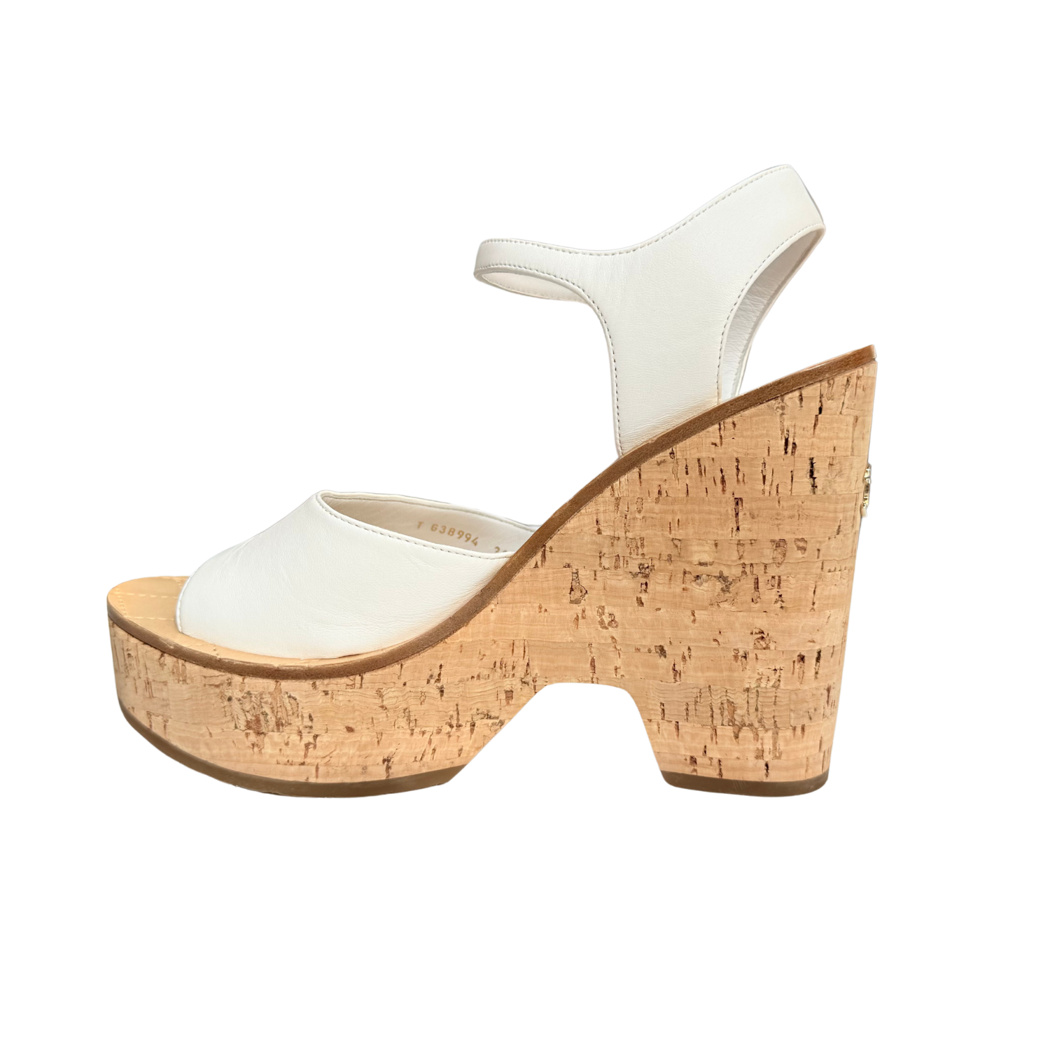 Chanel Wedges White