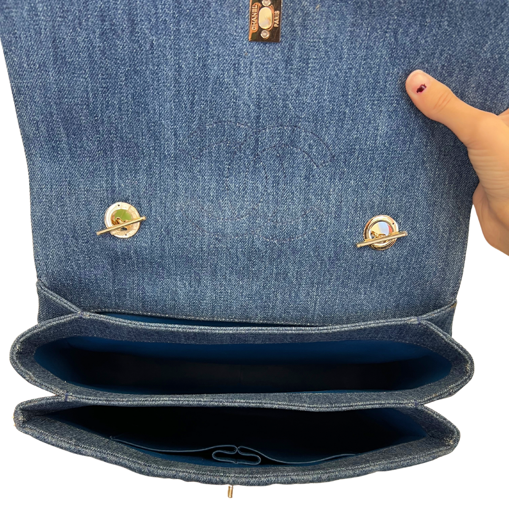 Chanel Denim Trendy (Large)