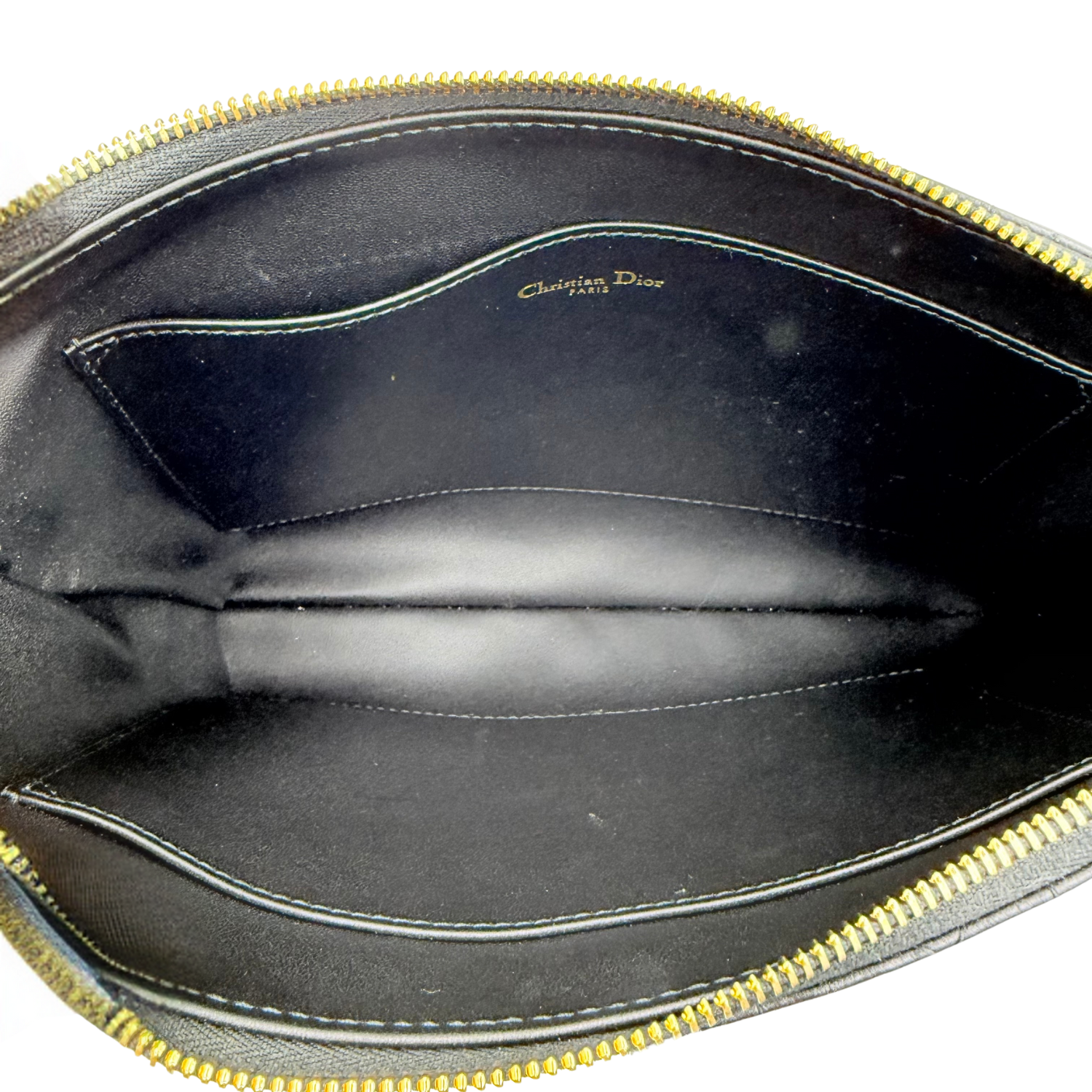 Christian Dior Large Cannage Daily Pouch Black