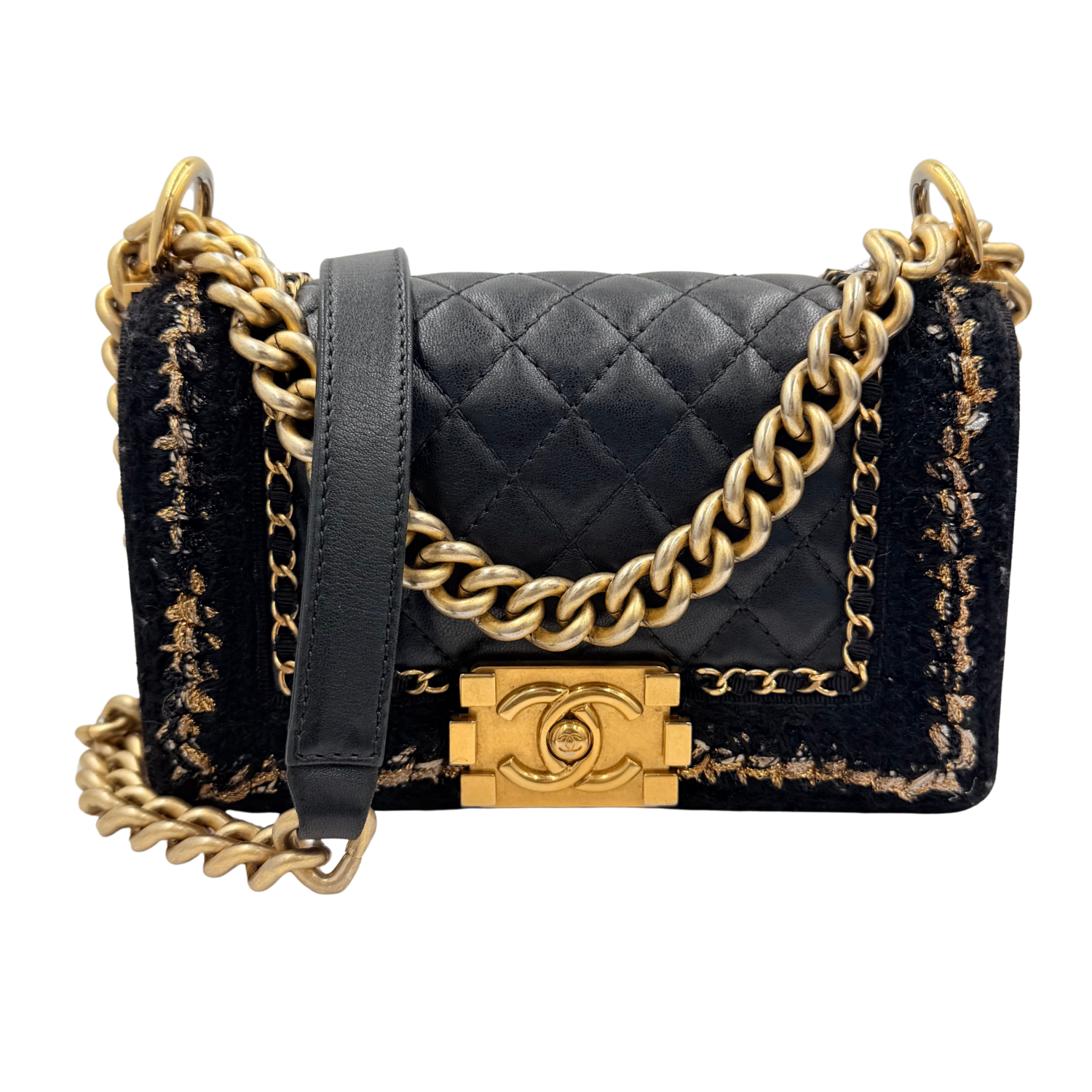 Chanel Small Jacket Boy Bag Black