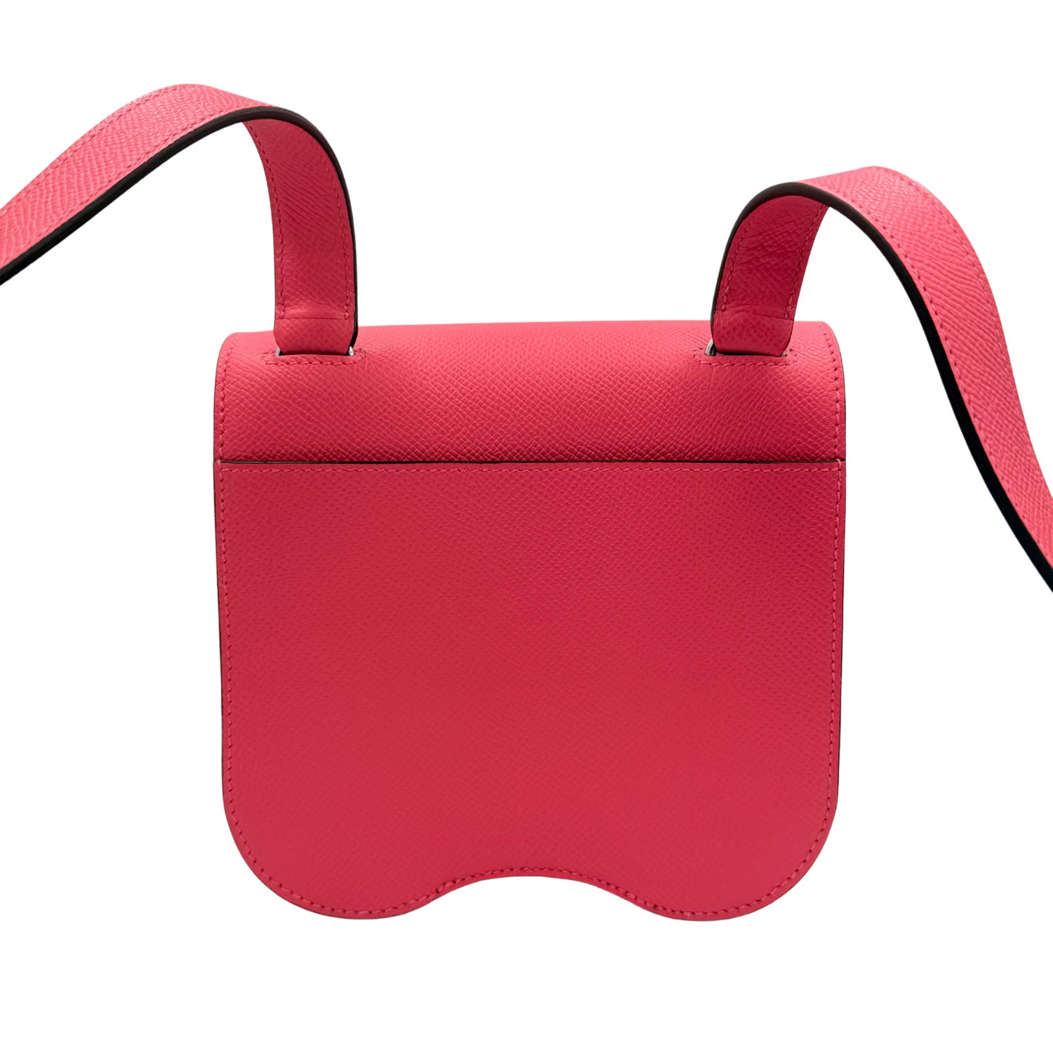 Hermès Mini Della Cavalleria Epsom Leather with Palladium Hardware Rose Azalee
