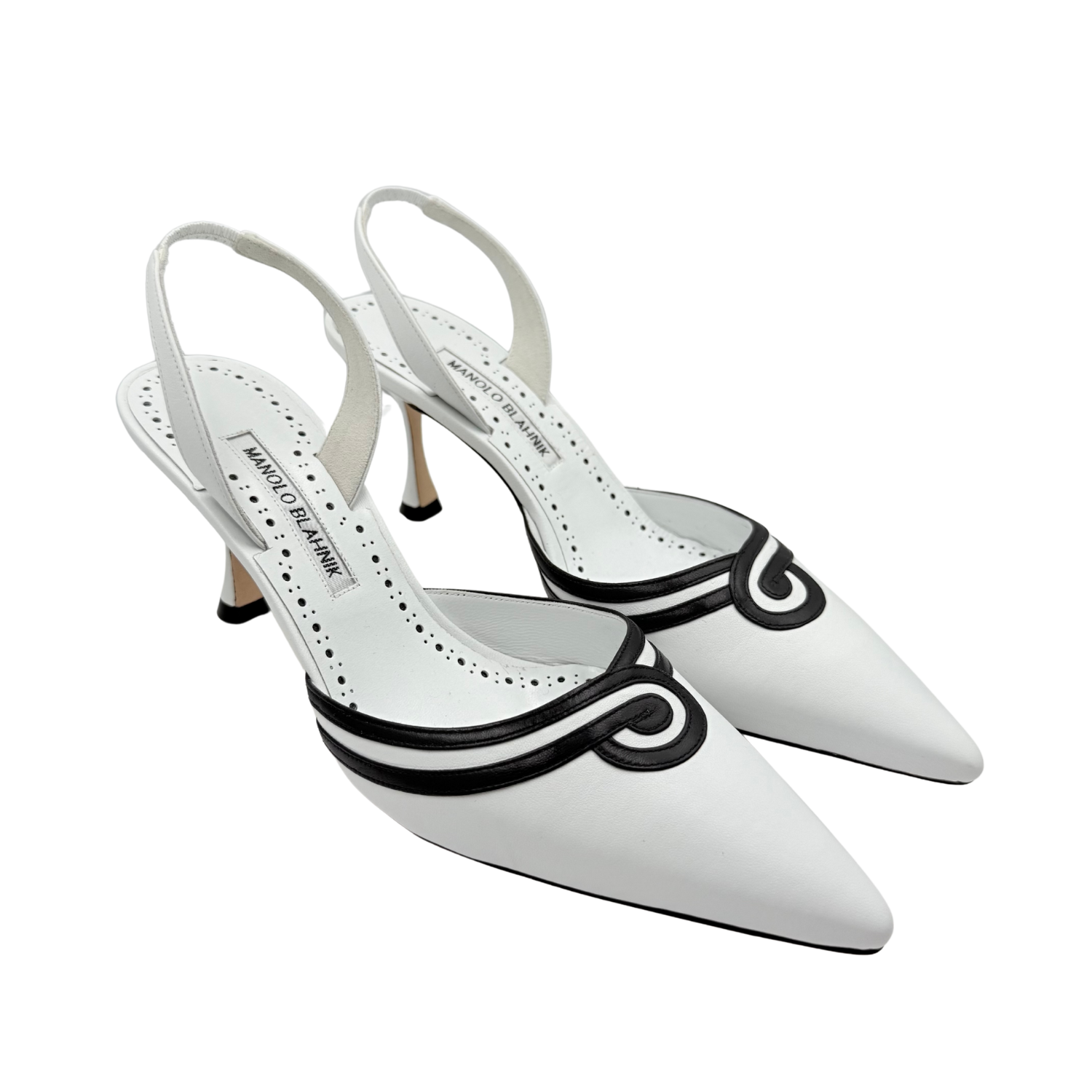 Manolo Blahnik 70mm Chongasli Gala Slingback Pumps