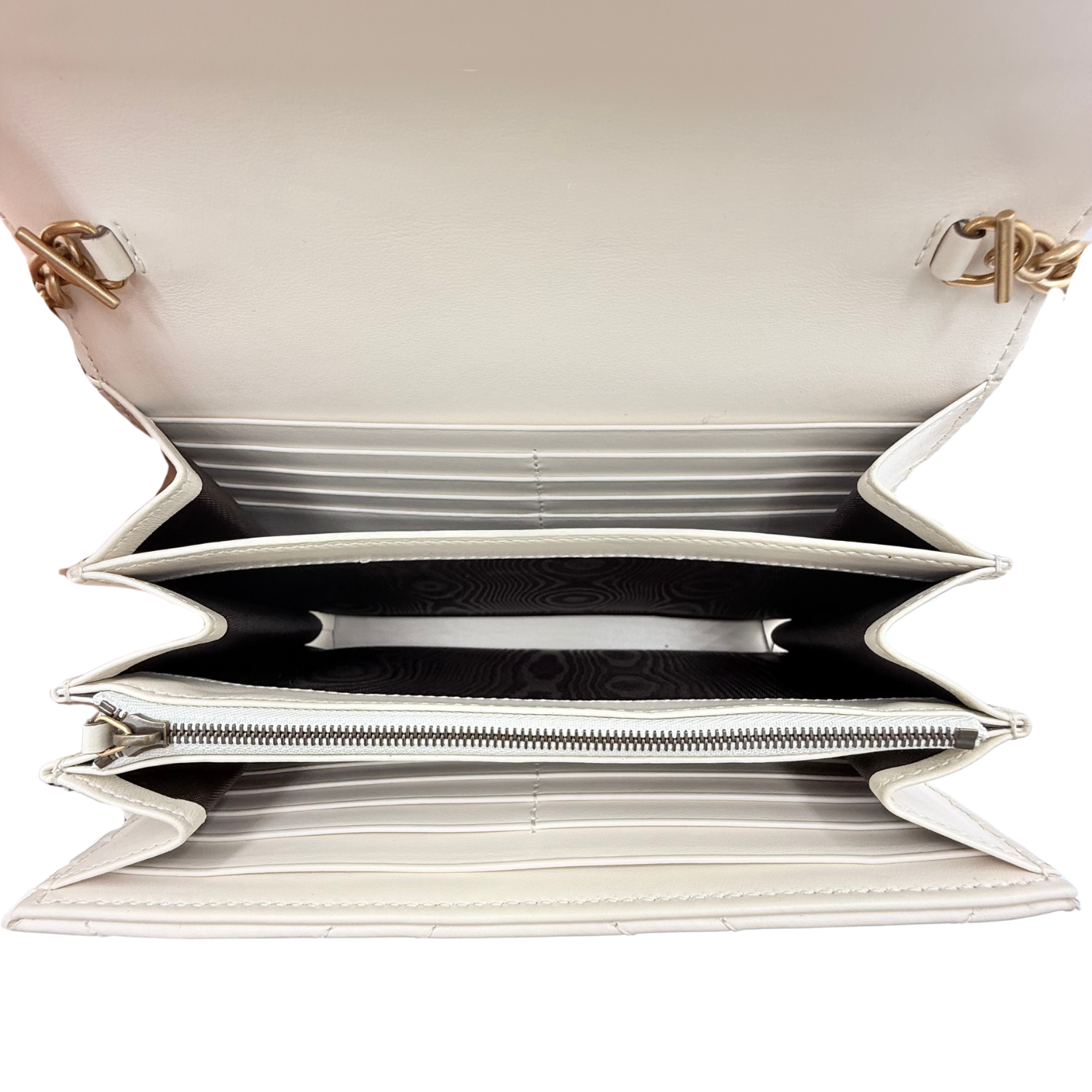 Gucci GG Marmont Wallet On Chain White