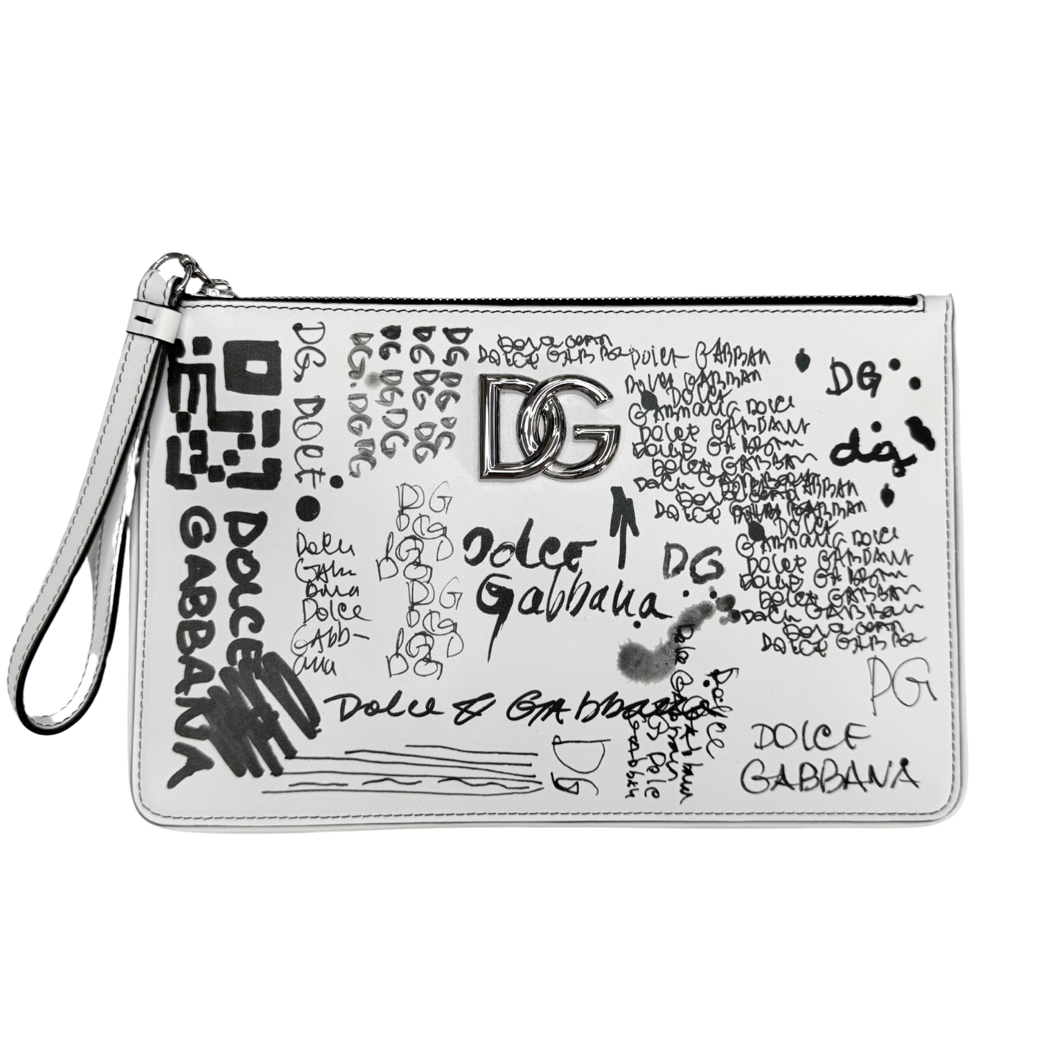 Dolce and Gabbana Limited Graffiti Printed Clutch