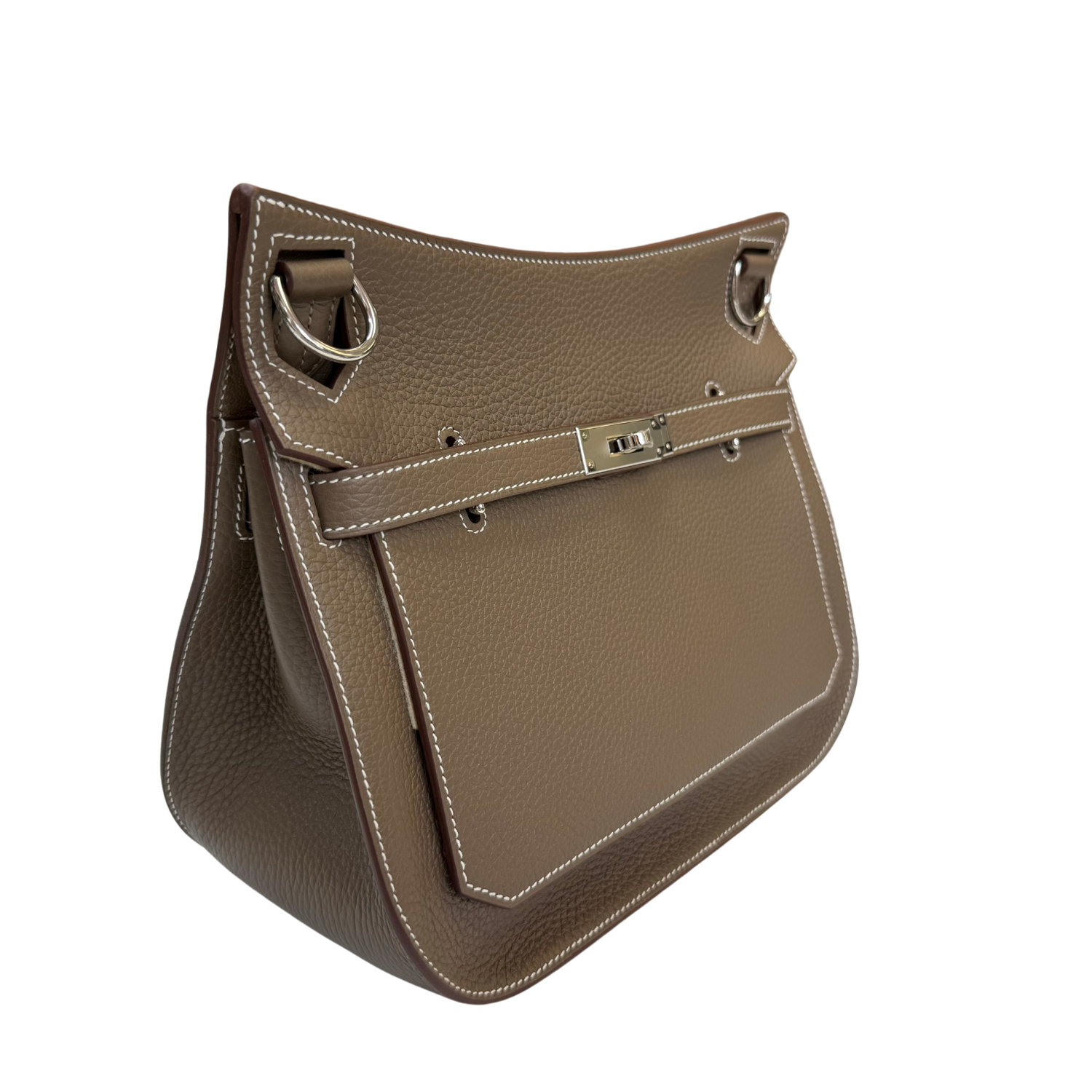 Hermès Jypsiere 28 Taurillion Clemence Leather Etoupe 2024