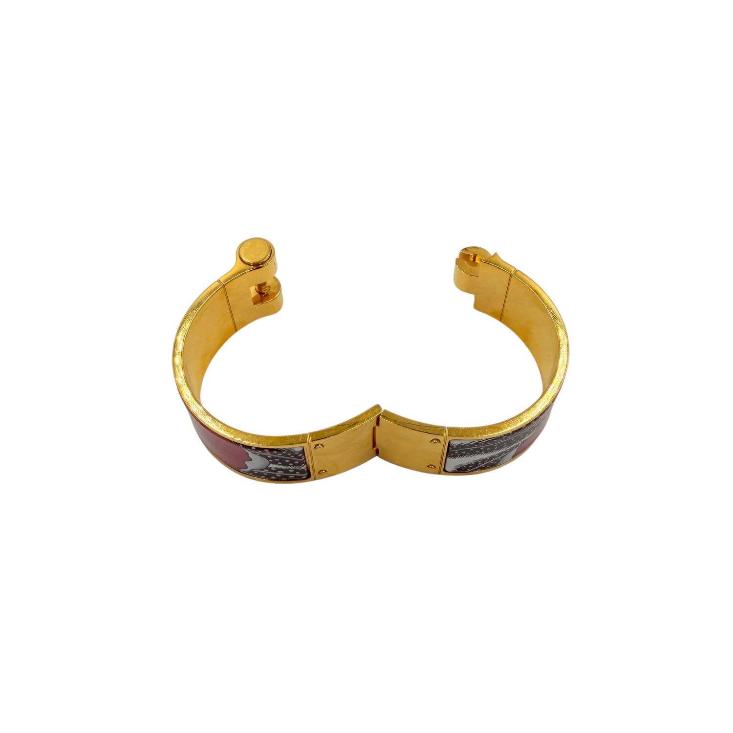 Enamel Printed Charniere Baobab Cat Bracelet