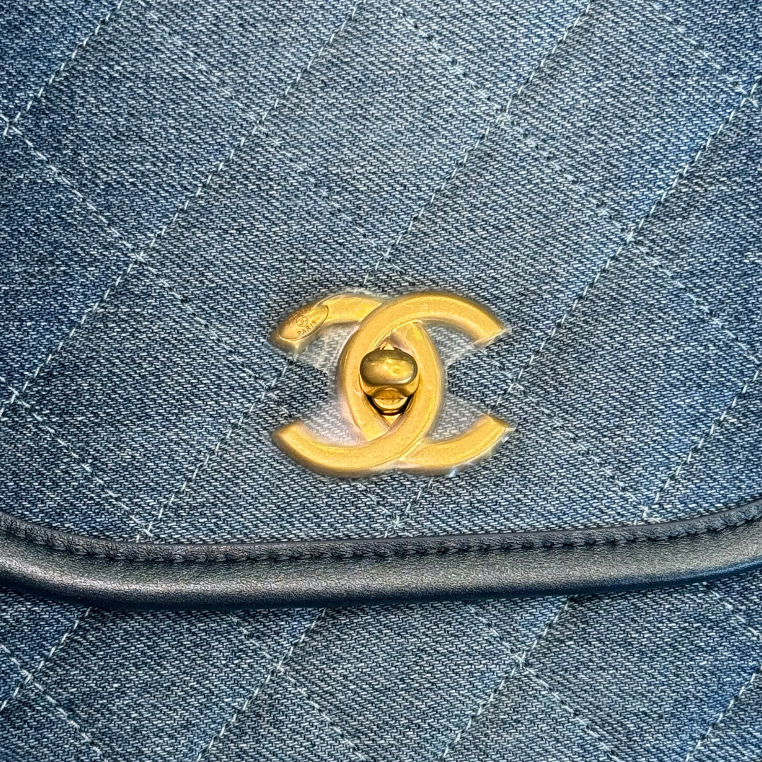 Chanel Small Messenger Denim Bag