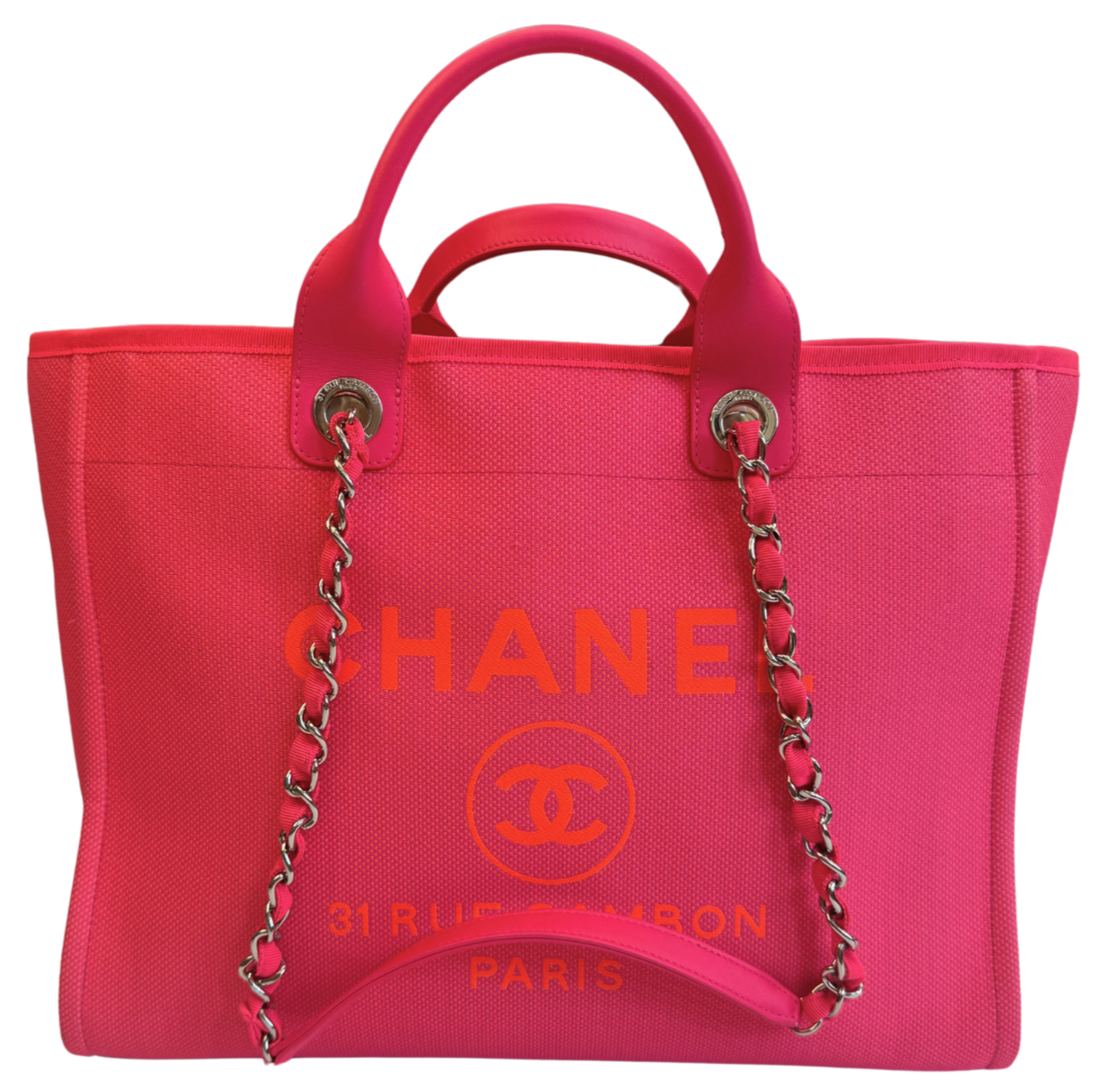 Chanel Deauville Tote Pink