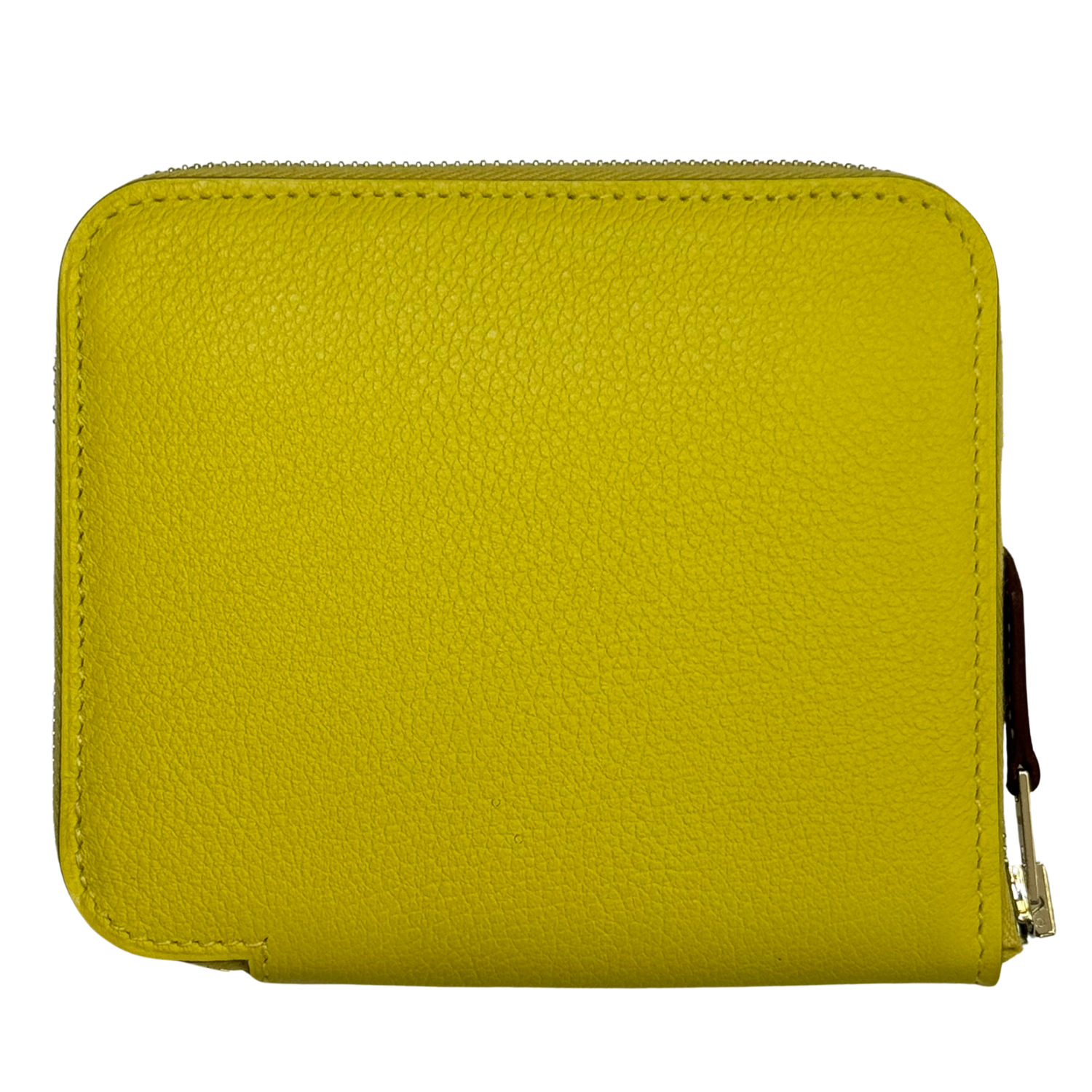 Hermès Epsom Silk'in Compact Wallet Lime