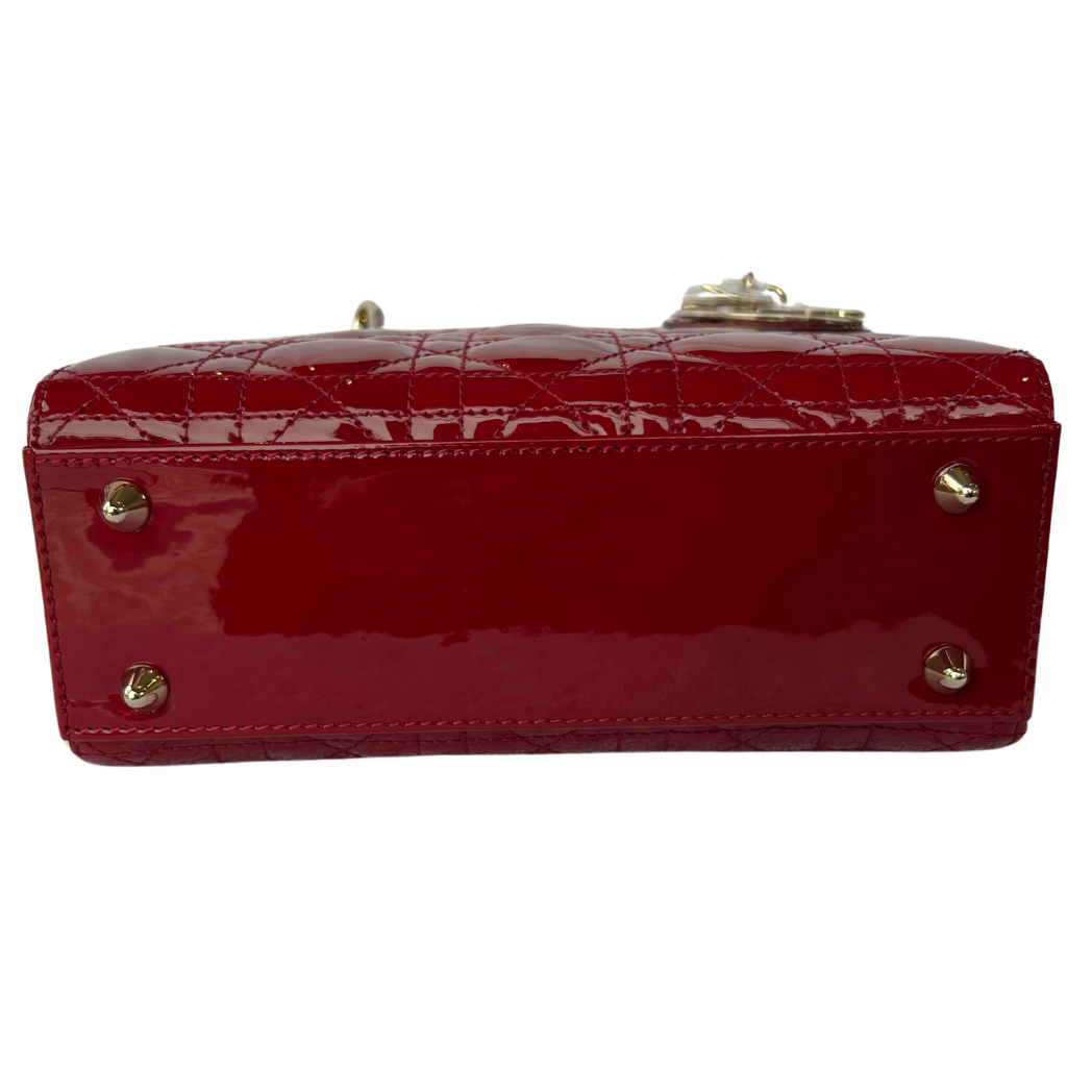 Lady Dior (Small) Cherry Red