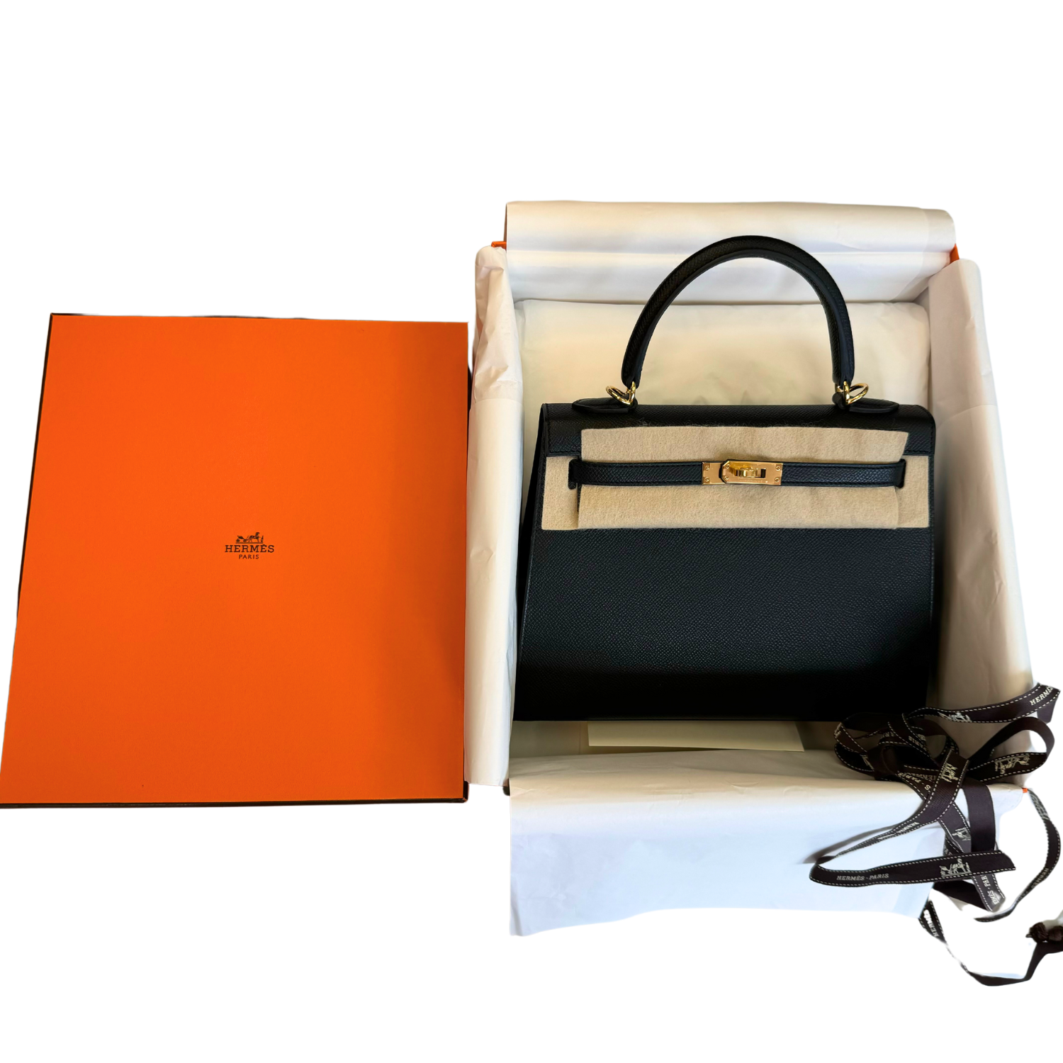 Hermès Kelly 25 Black Epsom 2024