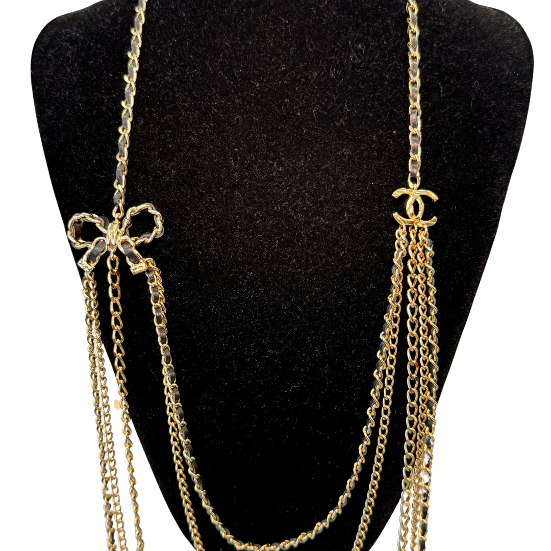 Chanel Multistrand Gold Necklace