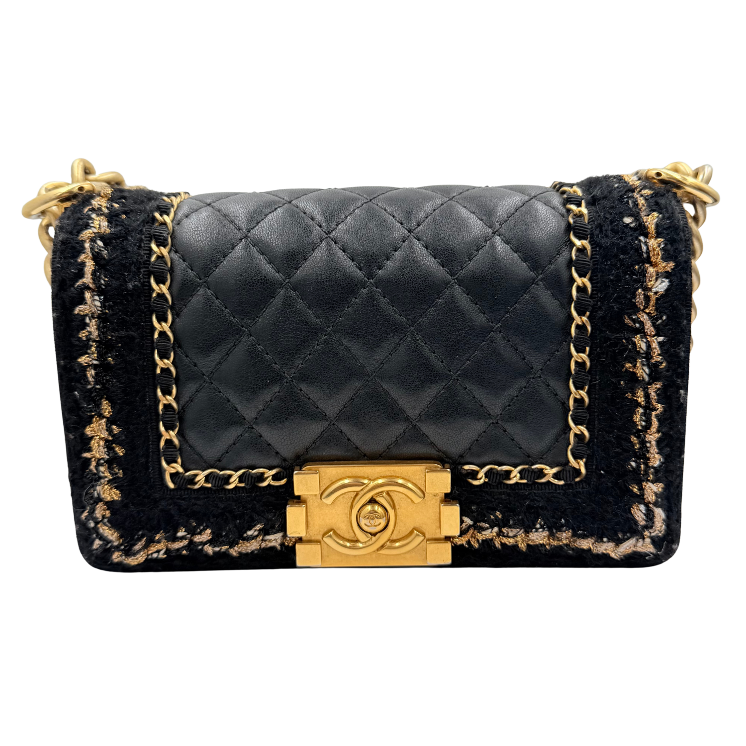 Chanel Small Jacket Boy Bag Black