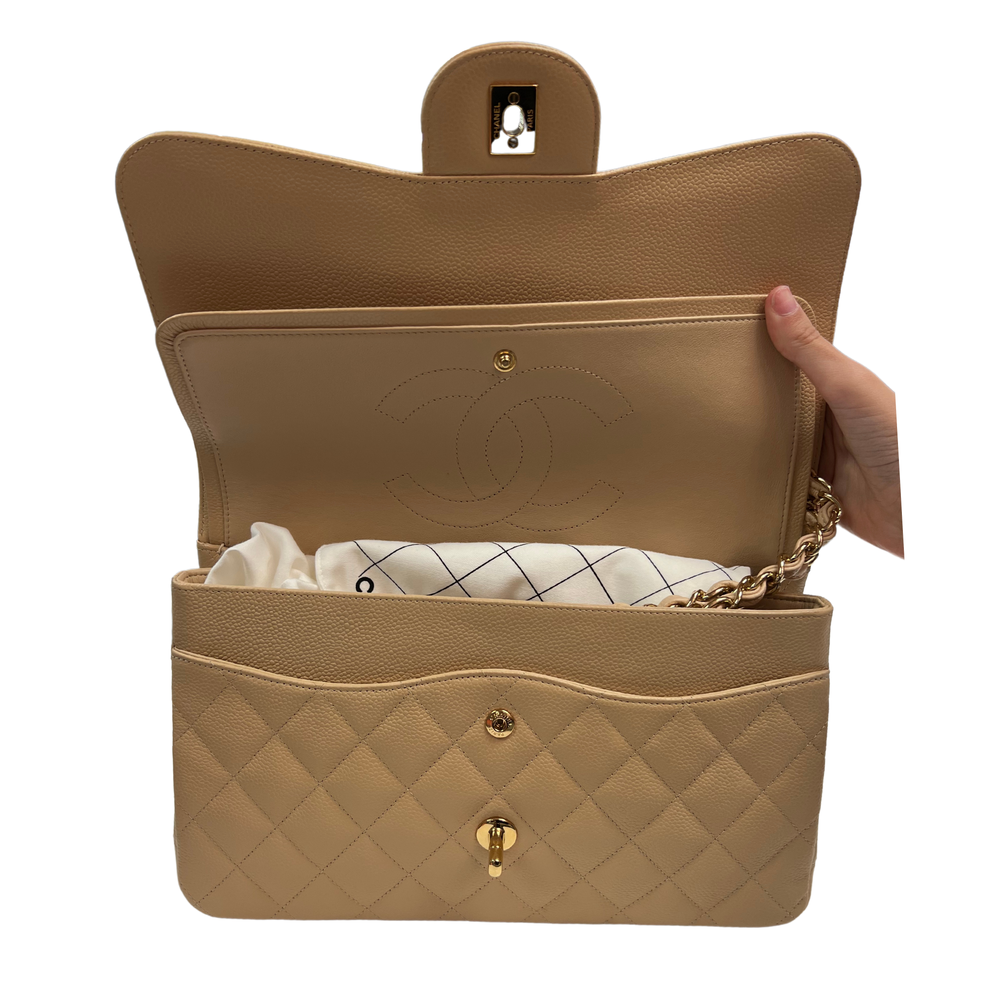 Chanel Jumbo Classic Double Flap Beige