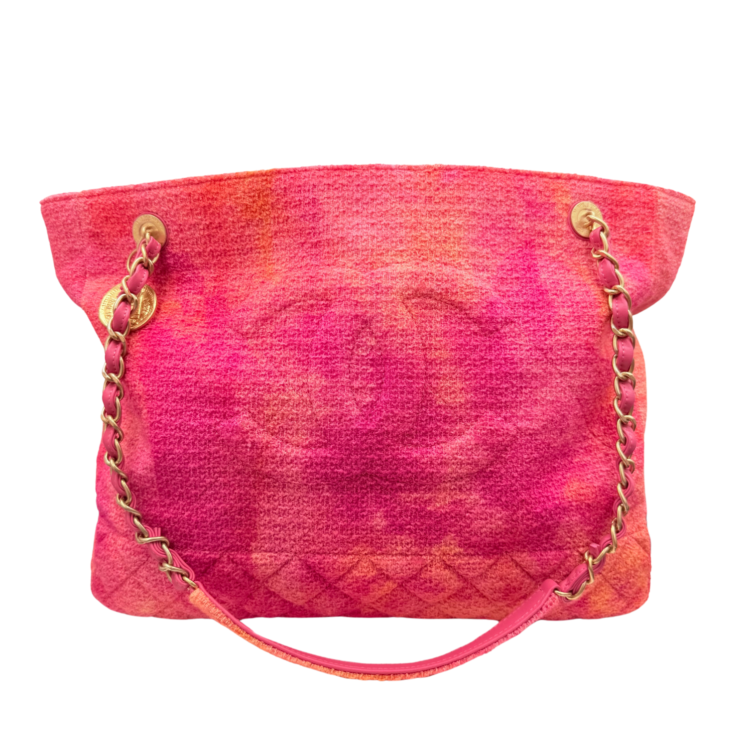 Chanel Tweed Timeless Tote Tie-Dye