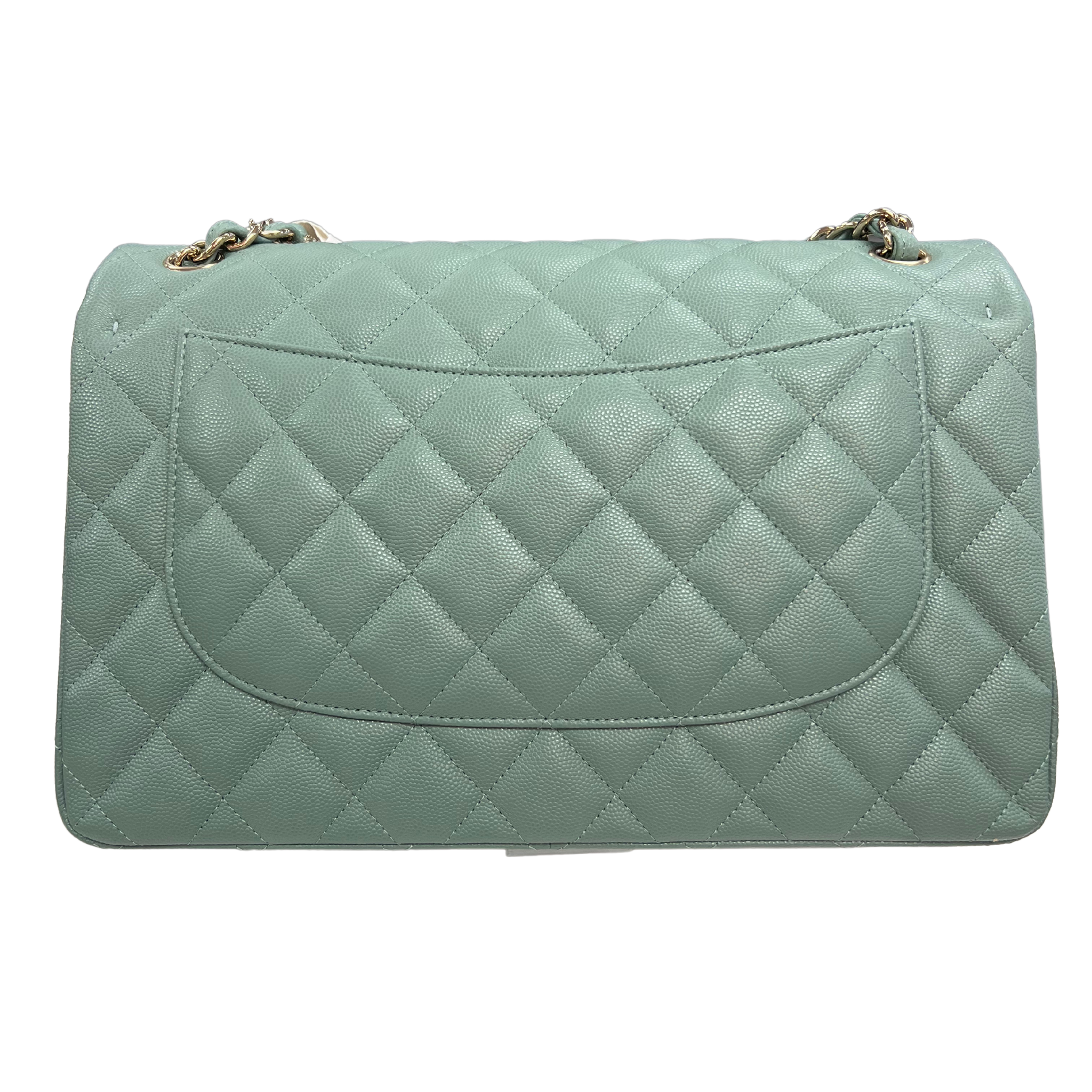 Chanel Jumbo Classic Double Flap Green