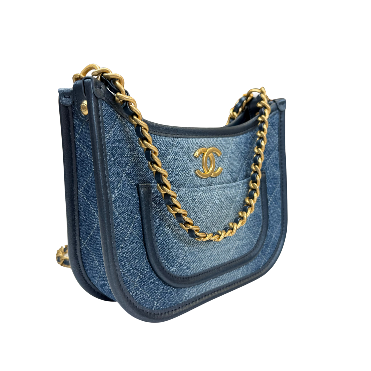 Chanel Medium Denim Messenger Bag 2024