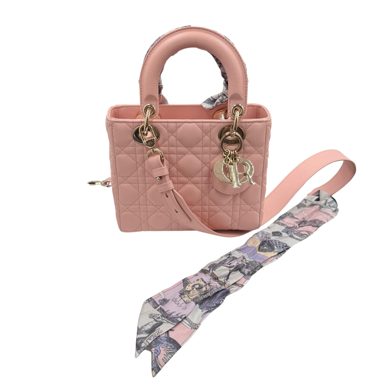 Christian Dior Mini Lady Dior Bag Blush Cannage