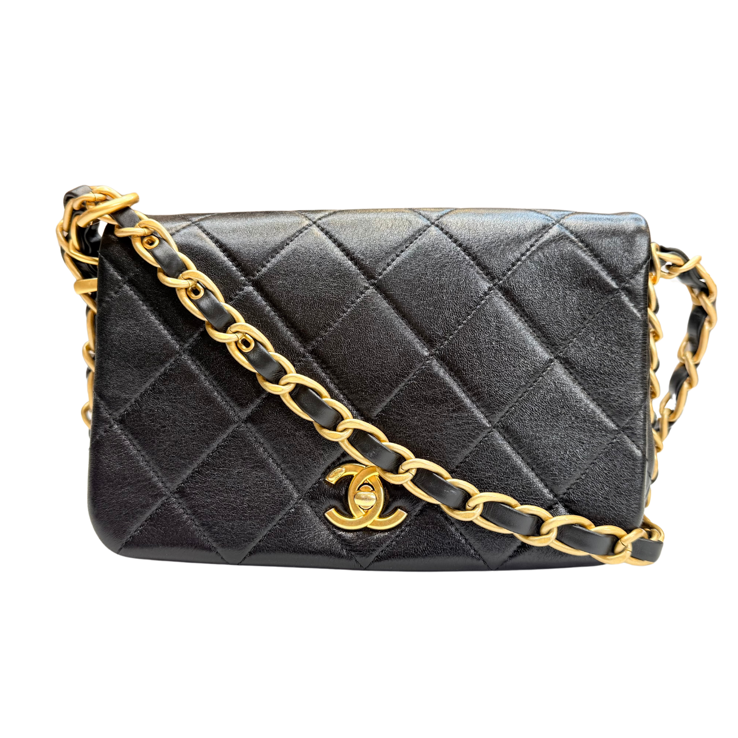 Chanel Lambskin Seasonal Small Flap Bag Black