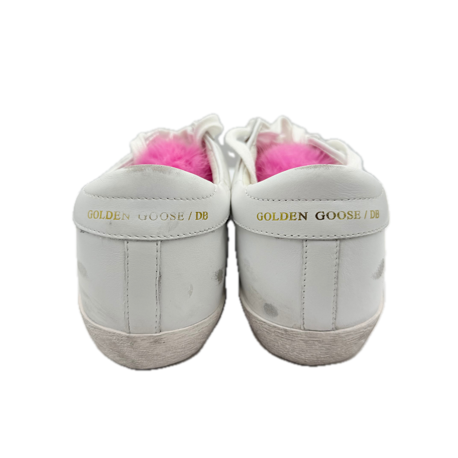 Golden Goose Super Star Fuchsia Shearling Sneakers