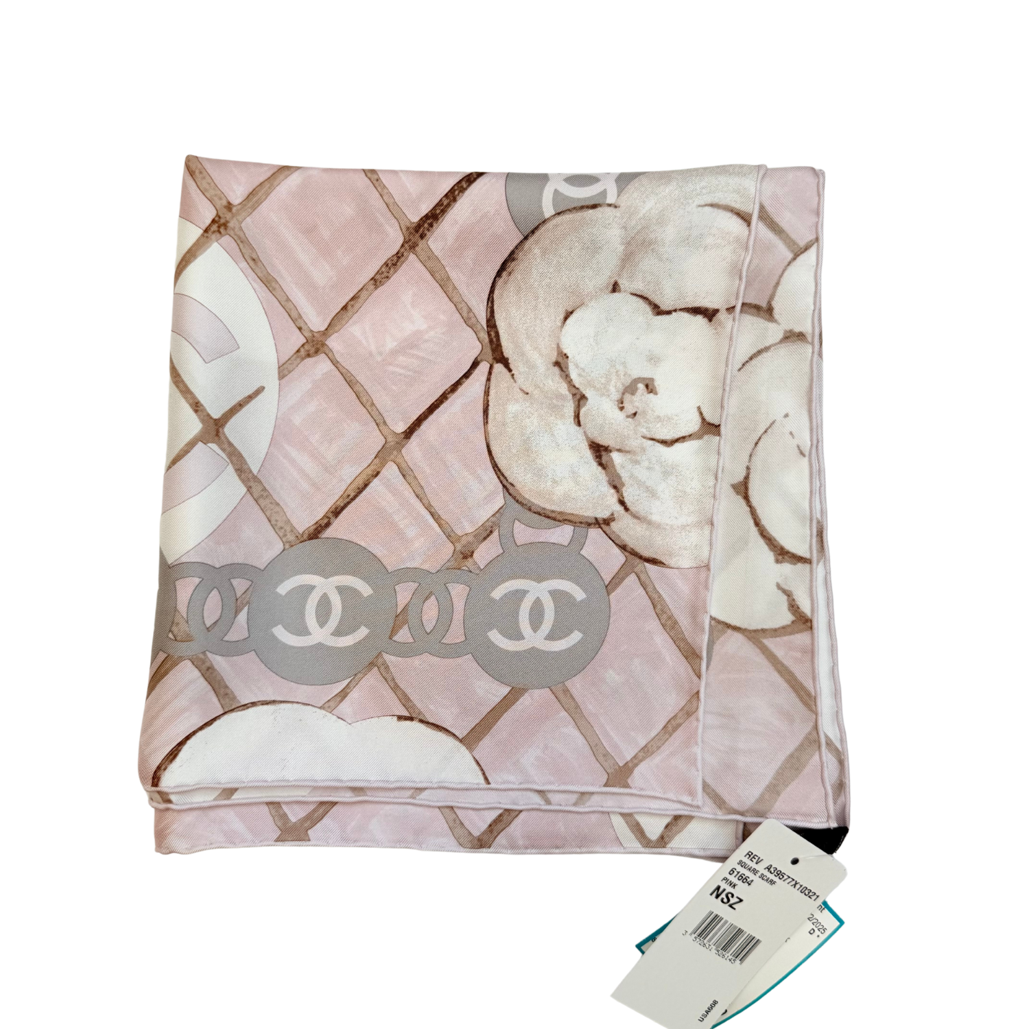 Chanel CC Camellia Square Scarf