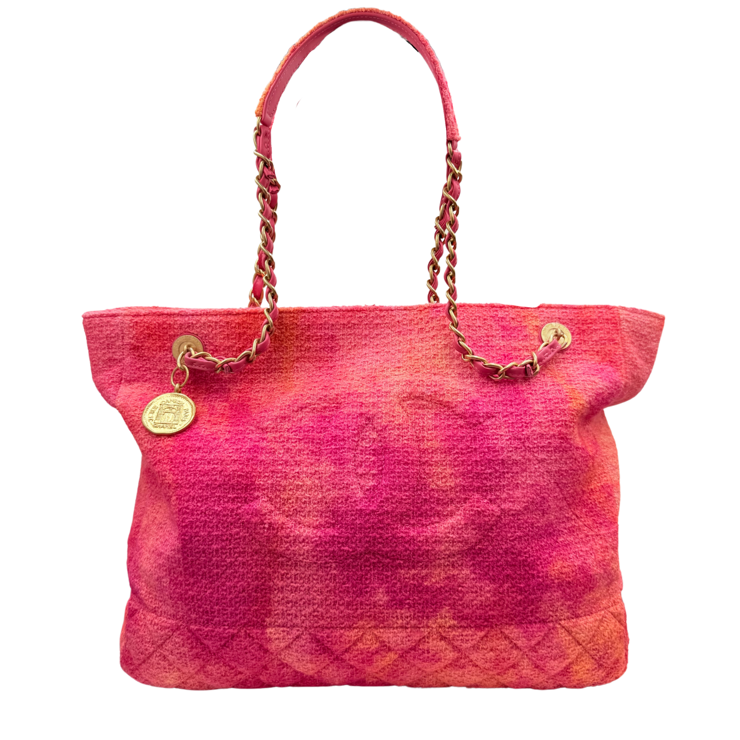 Chanel Tweed Timeless Tote Tie-Dye