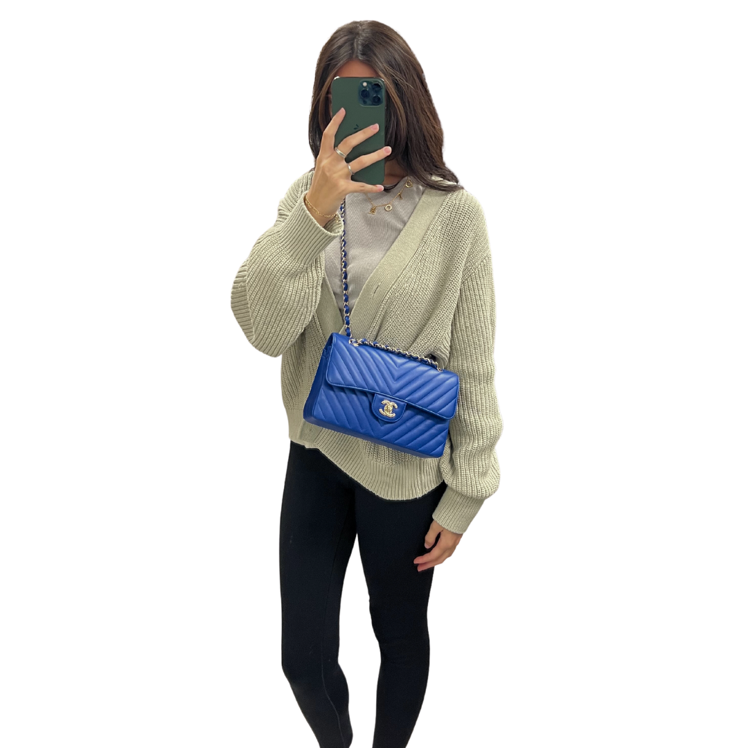 Chanel Small Classic Double Flap Blue