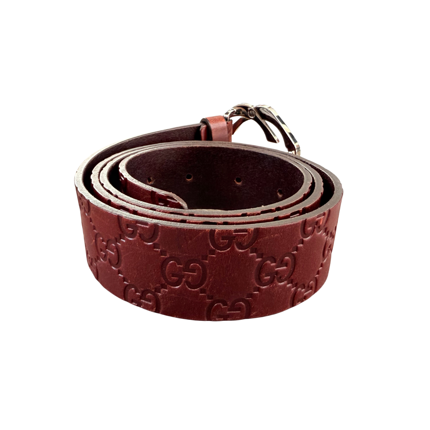 Gucci Interlocking GG Belt Burgundy