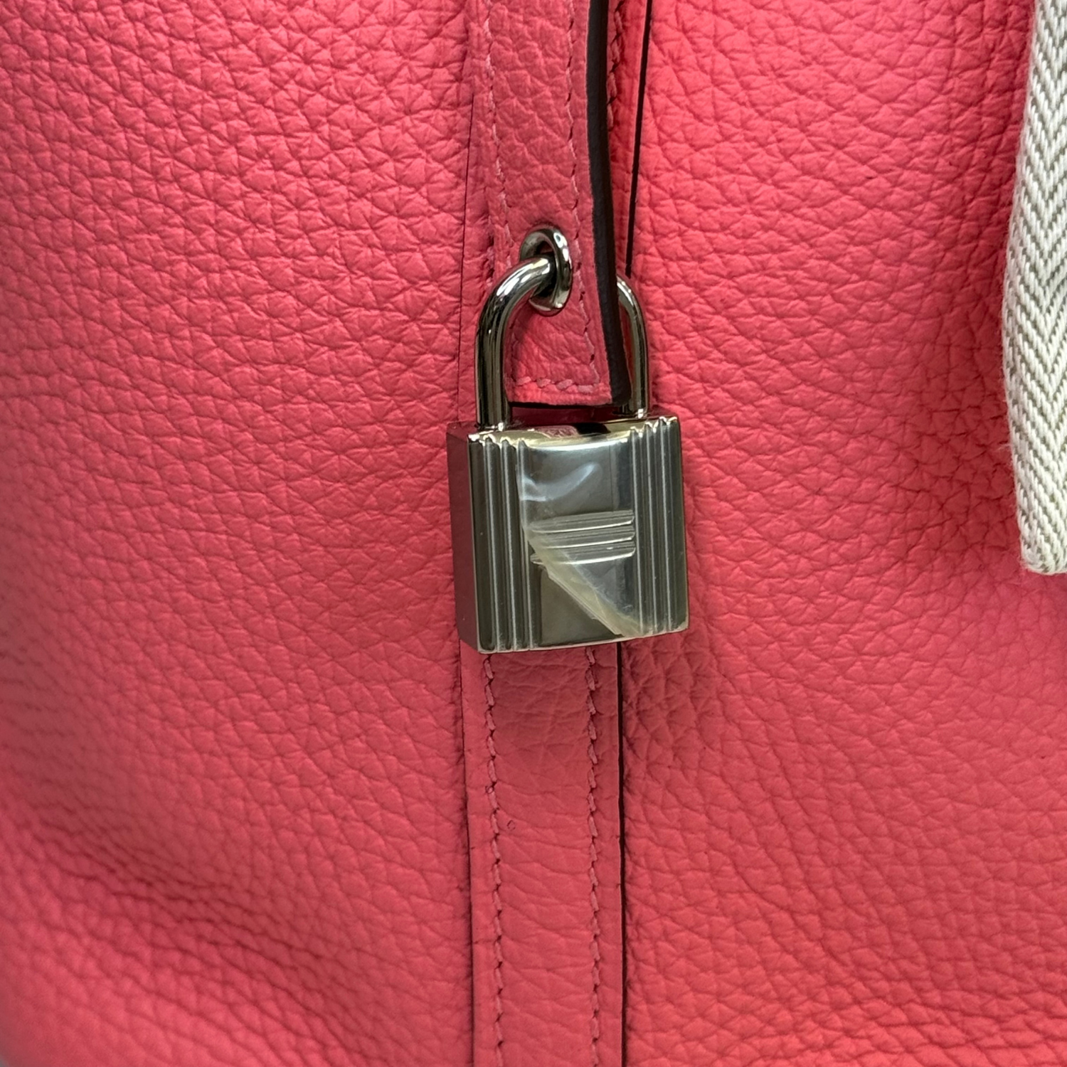Hermès Rose Azalée Clemence Picotin Lock 18 Palladium Hardware