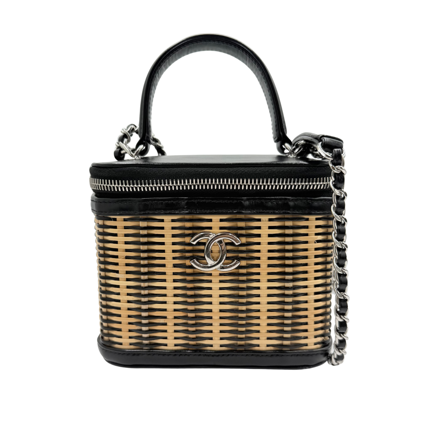 Chanel Small Take Away Wicker Vanity Case
