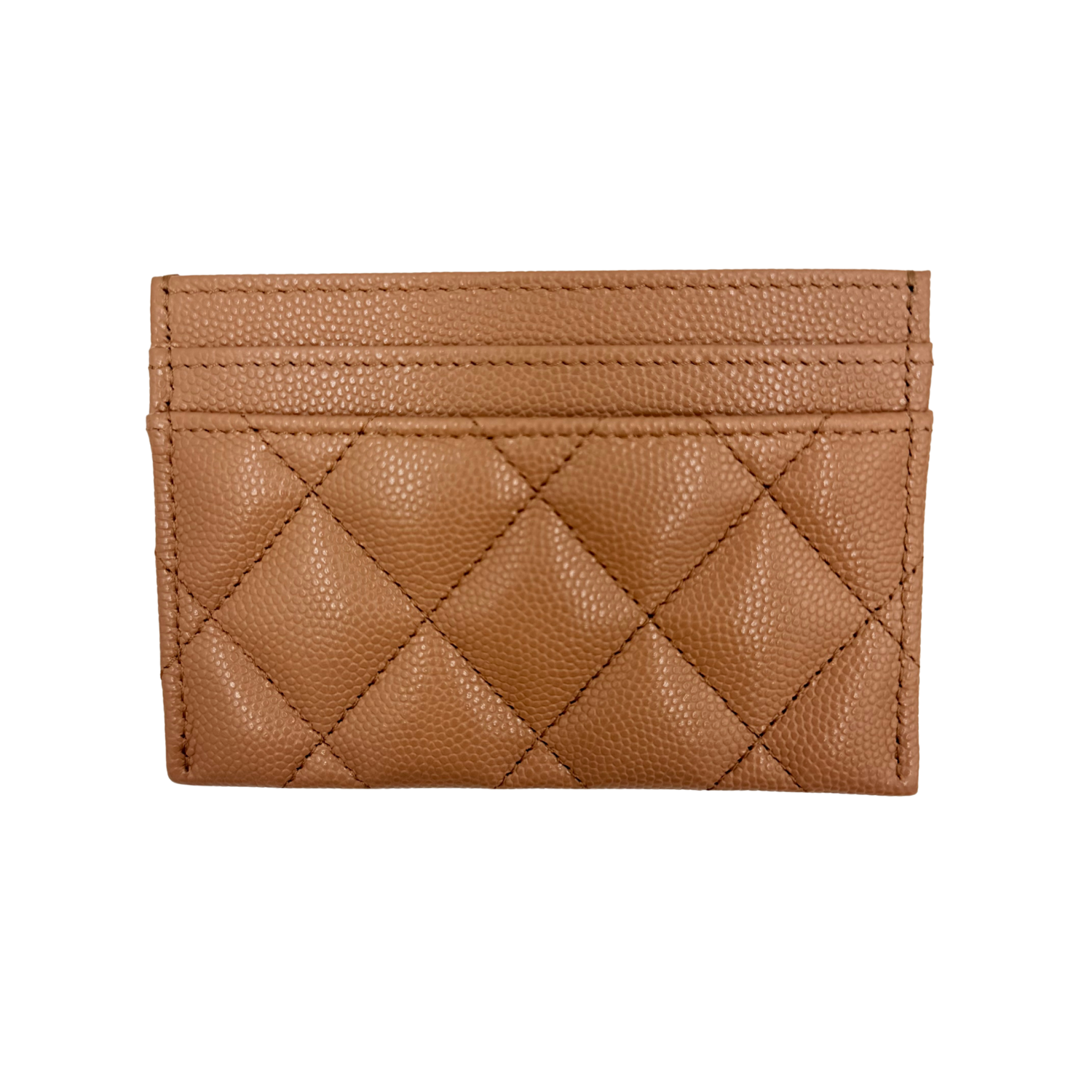 Chanel Interlocking CC Logo Cardholder Caramel