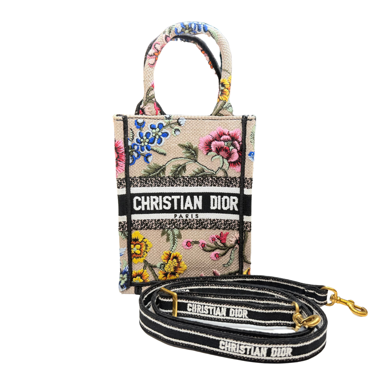 Christian Dior Mini Book Tote Phone Bag