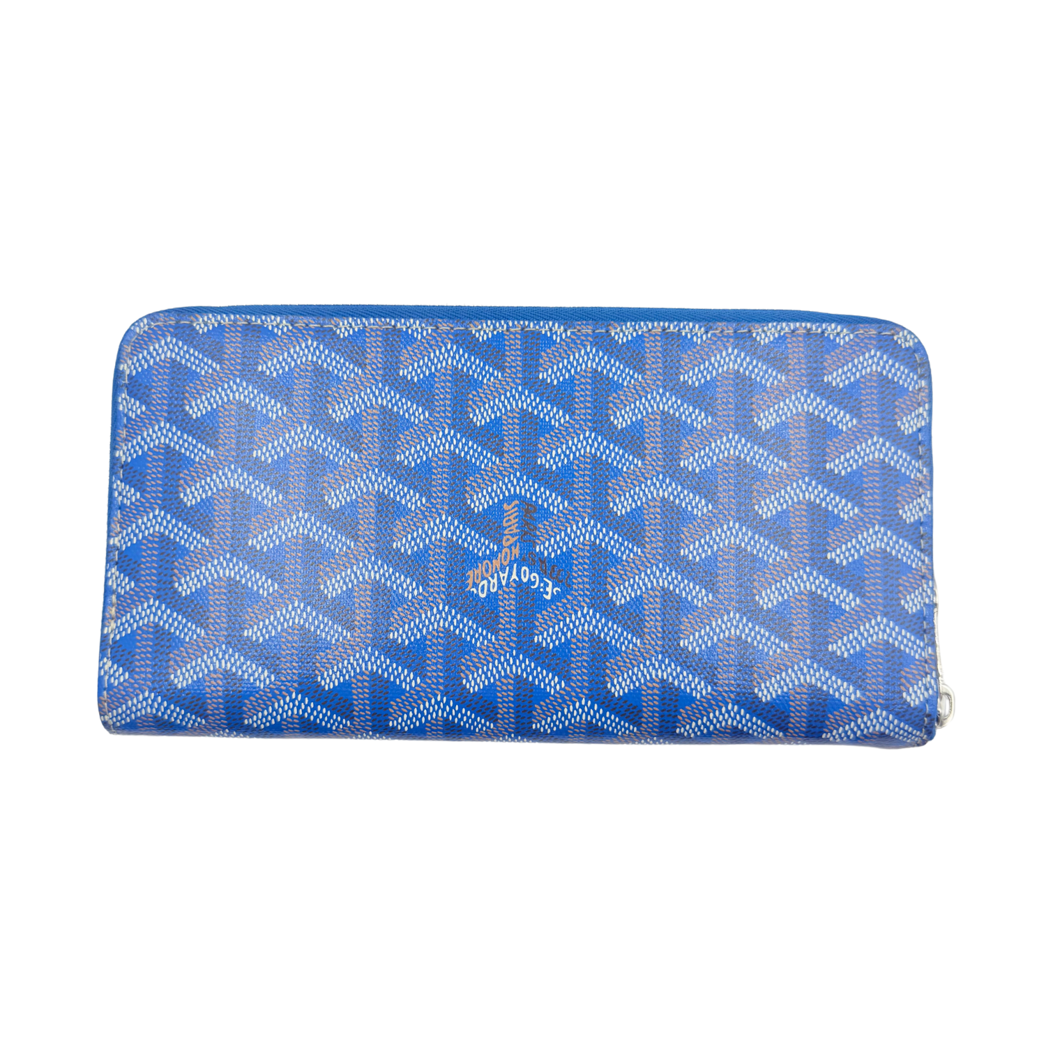 Goyard Matignon Zip Around GM Continental Wallet Blue