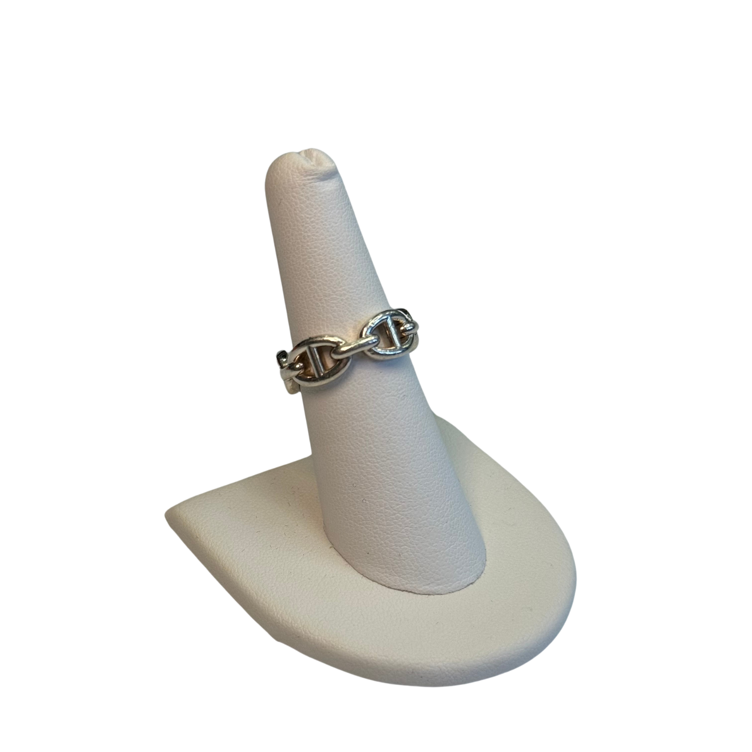 Hermès Chaîne d'Ancre Silver Ring Size 6
