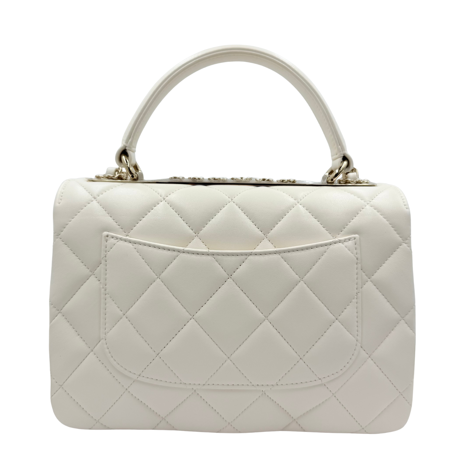 Chanel Small Trendy CC Flap Bag White