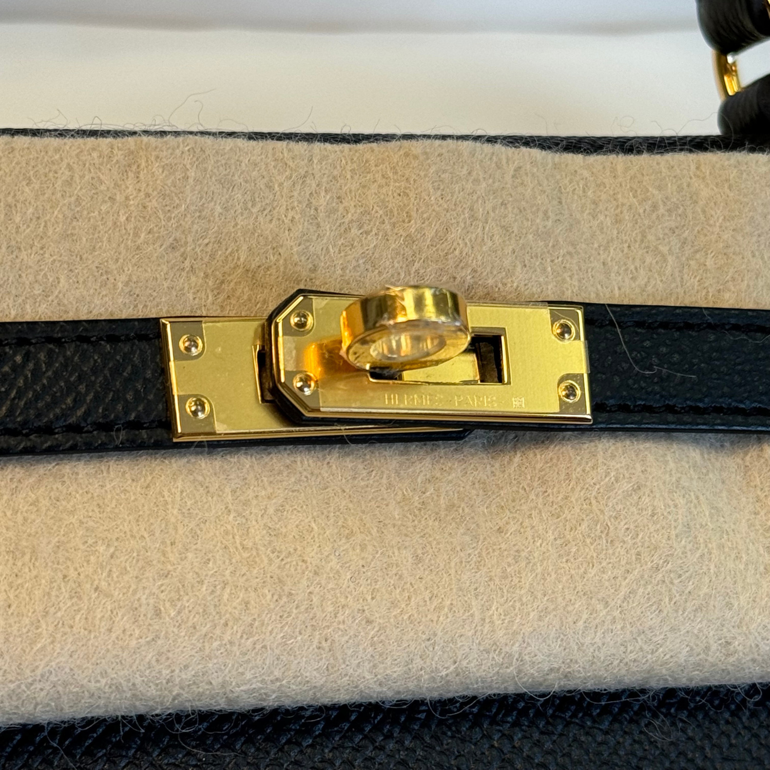 Hermès Kelly 25 Black Epsom 2024