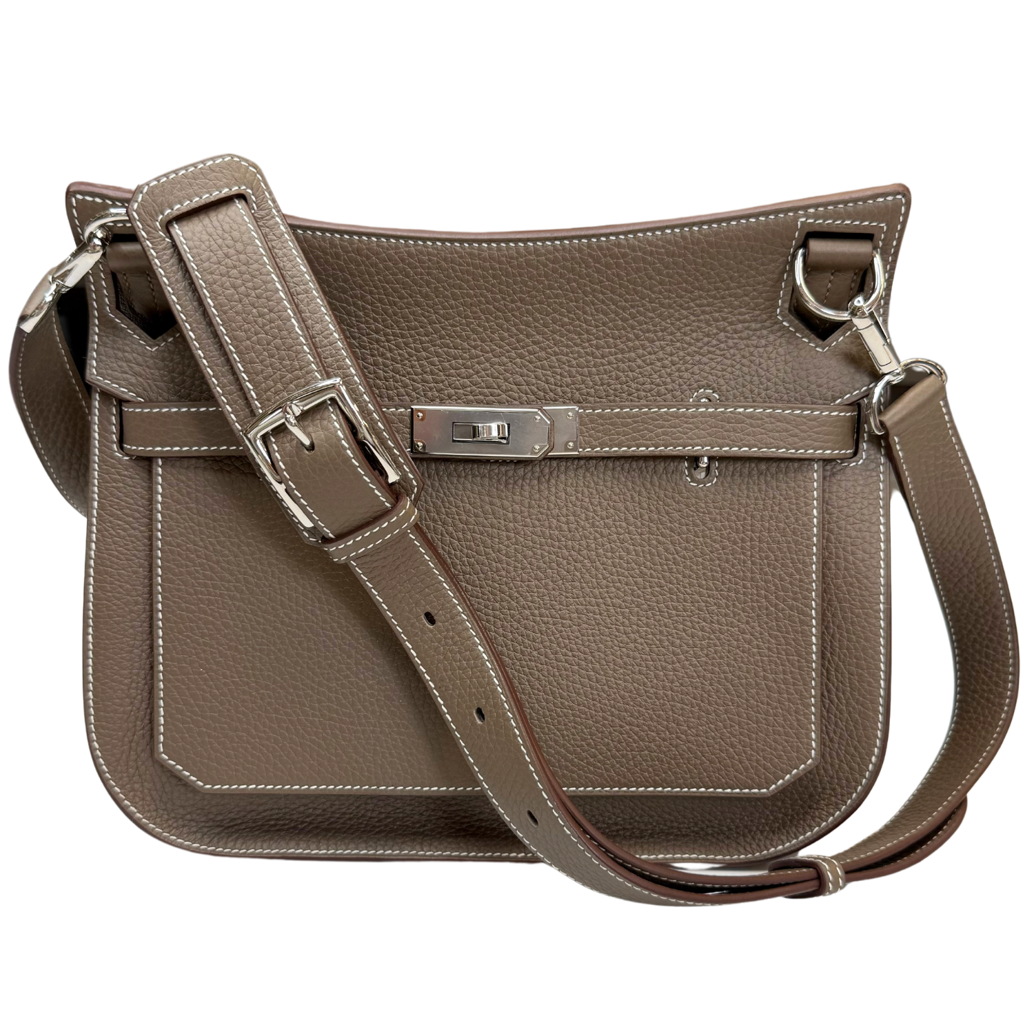 Hermès Jypsiere 28 Taurillion Clemence Leather Etoupe 2024