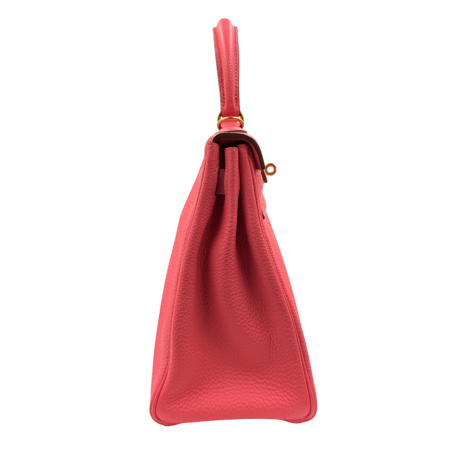 Kelly 28 Togo Pink Lipstick Gold Hardware