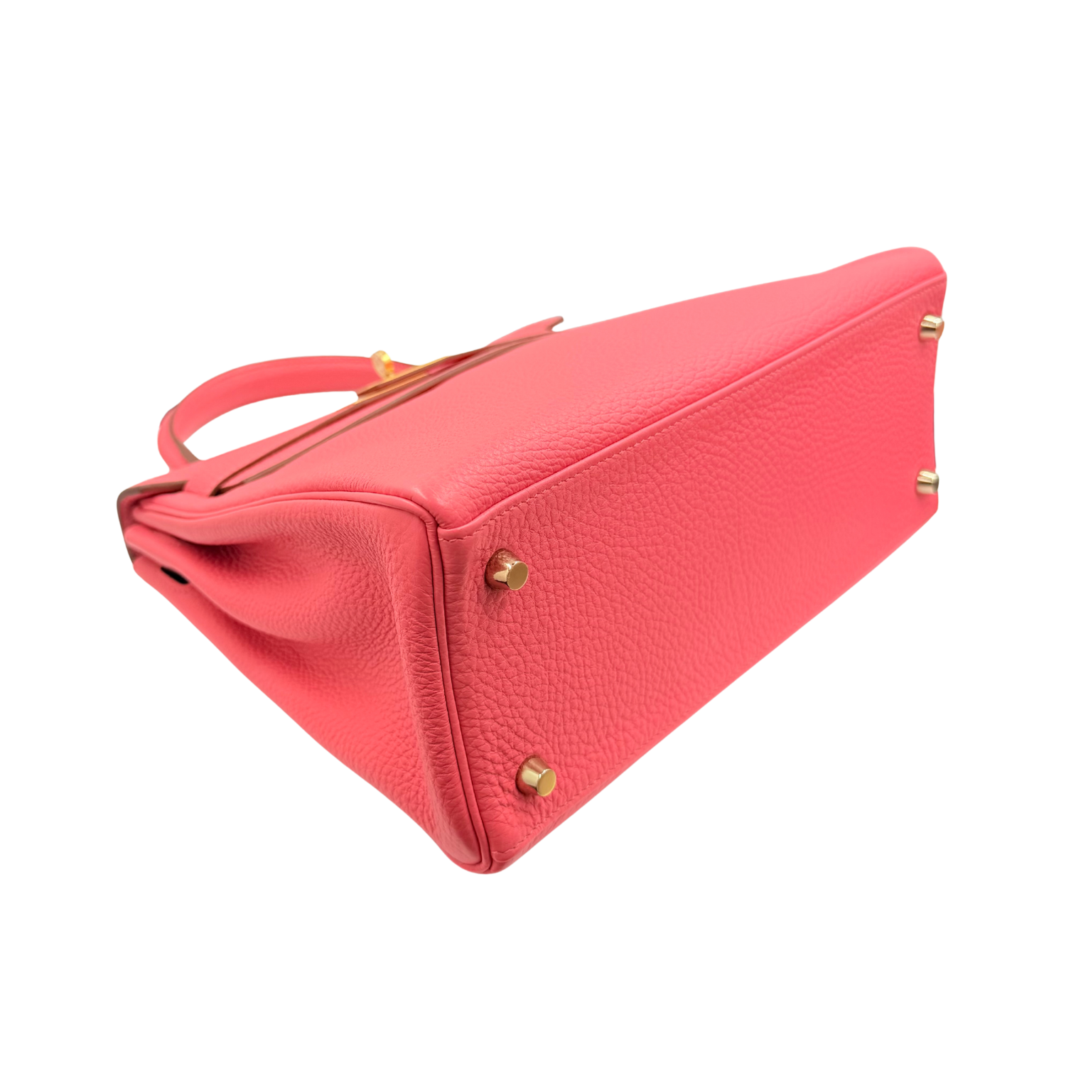 Kelly 28 Togo Pink Lipstick Gold Hardware